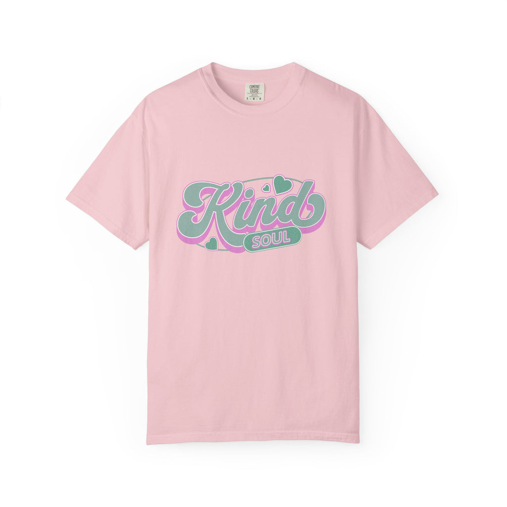 Textured Kind Soul T-Shirt — Retro Pastel Graphic Tee