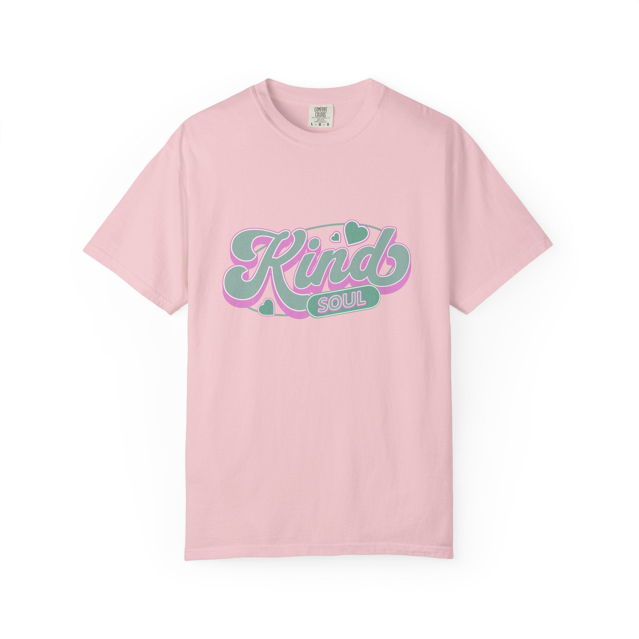 Textured Kind Soul T-Shirt — Retro Pastel Graphic Tee