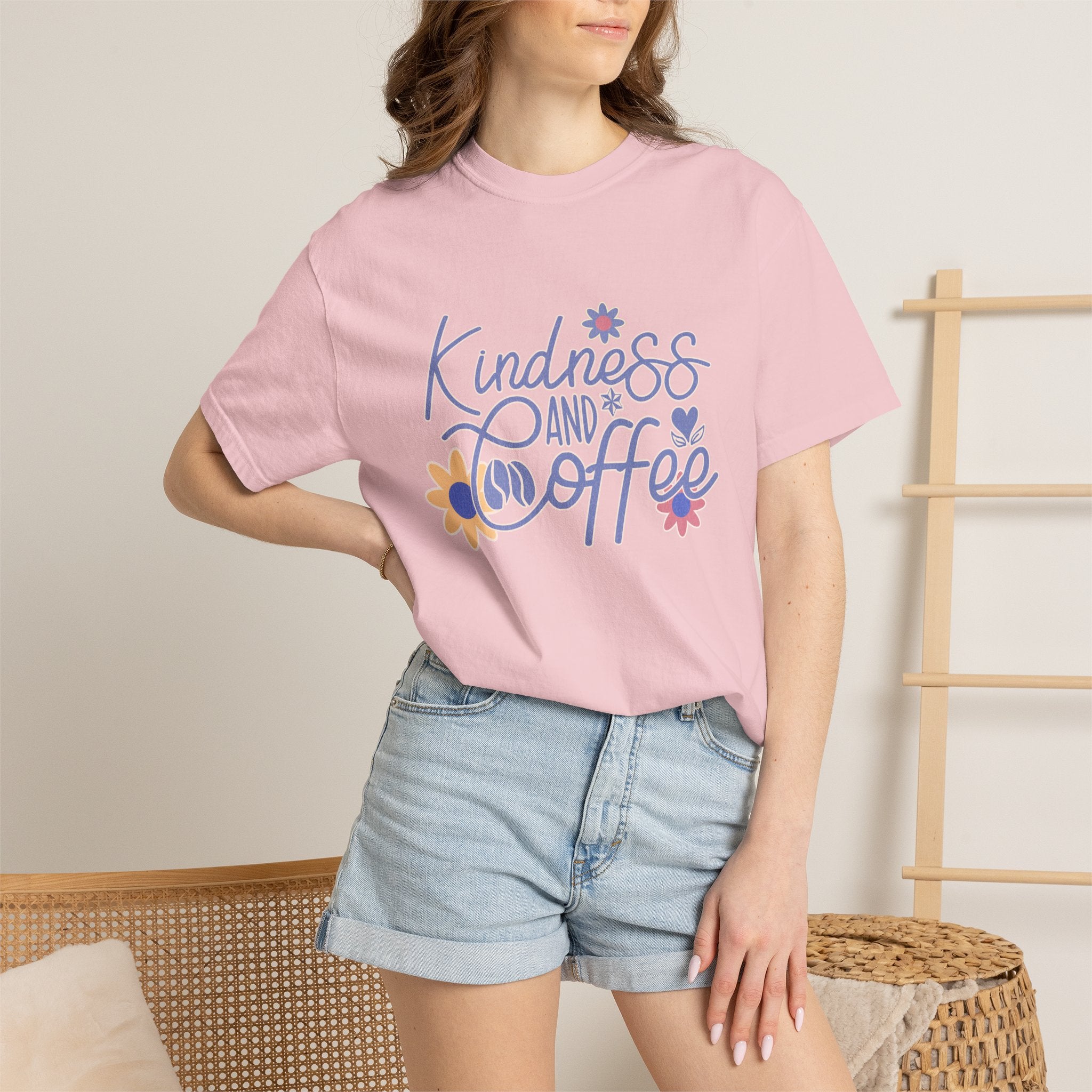 Textured Kindness and Coffee T-Shirt