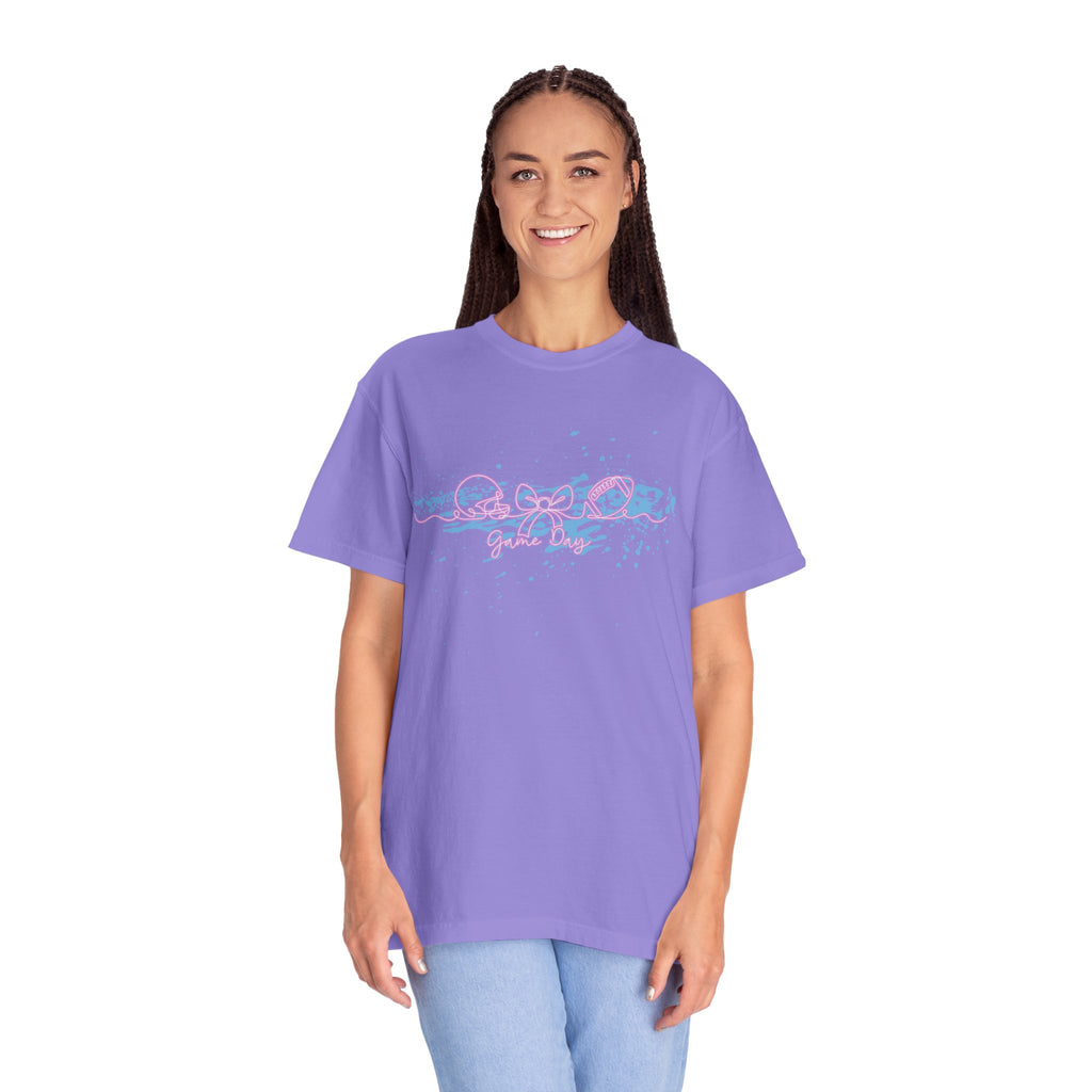 Coquette Aesthetic Football Game Day Textured Tee