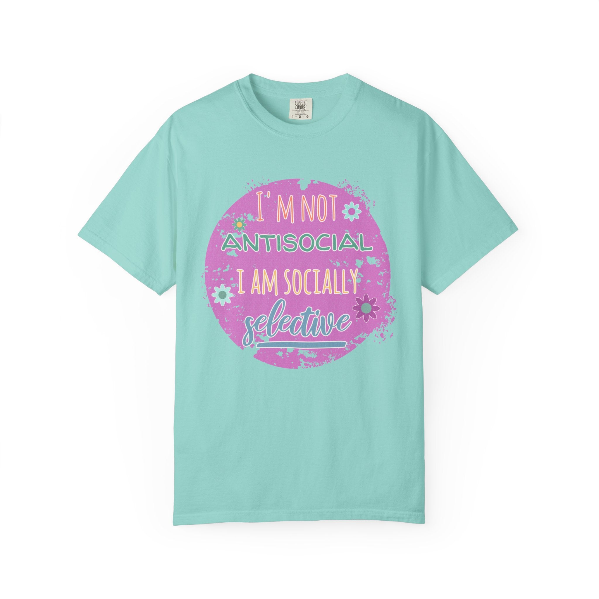 Textured I'm Not Antisocial I Am Socially Selective T-Shirt