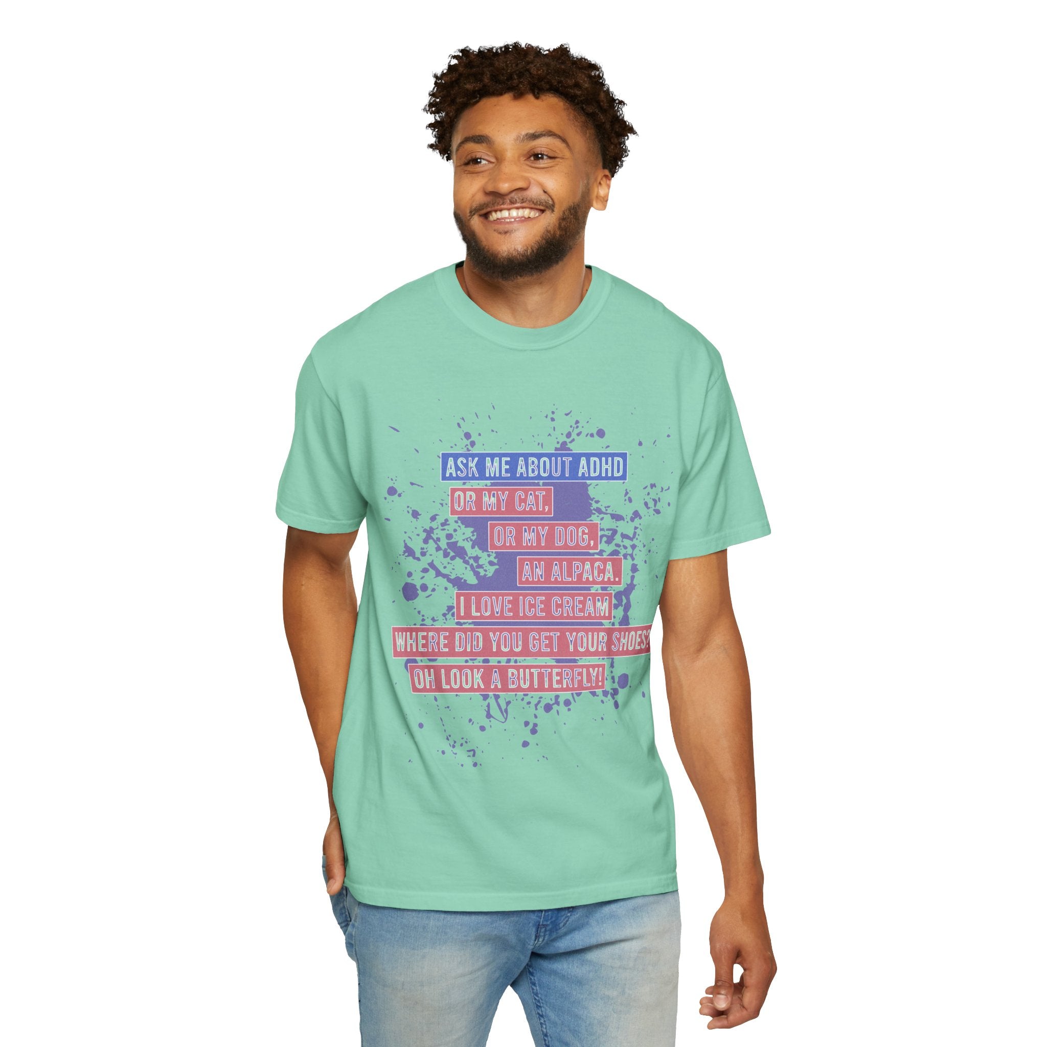 ADHD Funny Quote T-Shirt — 'Ask Me About ADHD' Graphic Tee