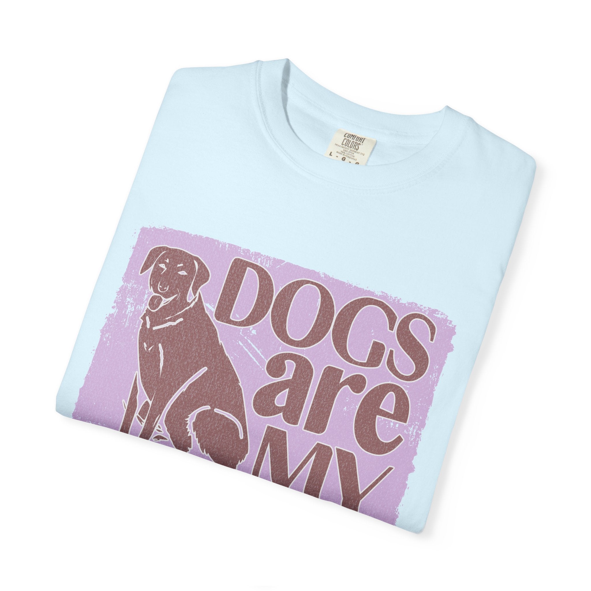 Textured Dogs Are My Favorite People T-Shirt – Retro Paw Print Dog Lover Tee