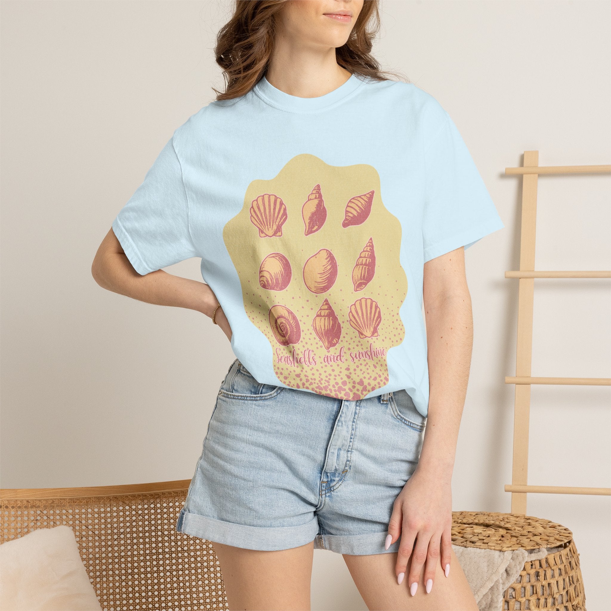 Seashells and Sunlight Textured T-Shirt