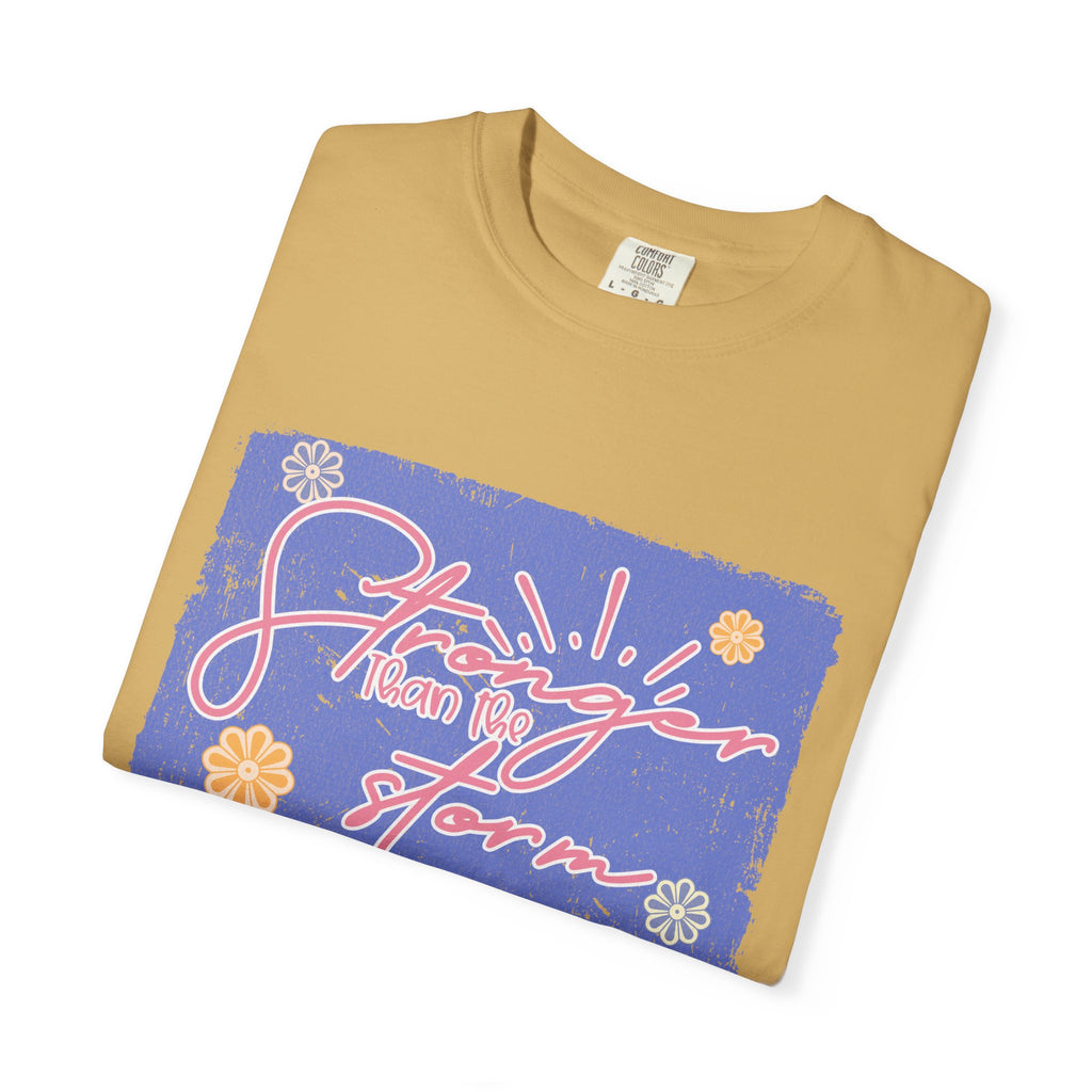 Stranger Than Fiction T-shirt | Textured Retro Script Floral Graphic