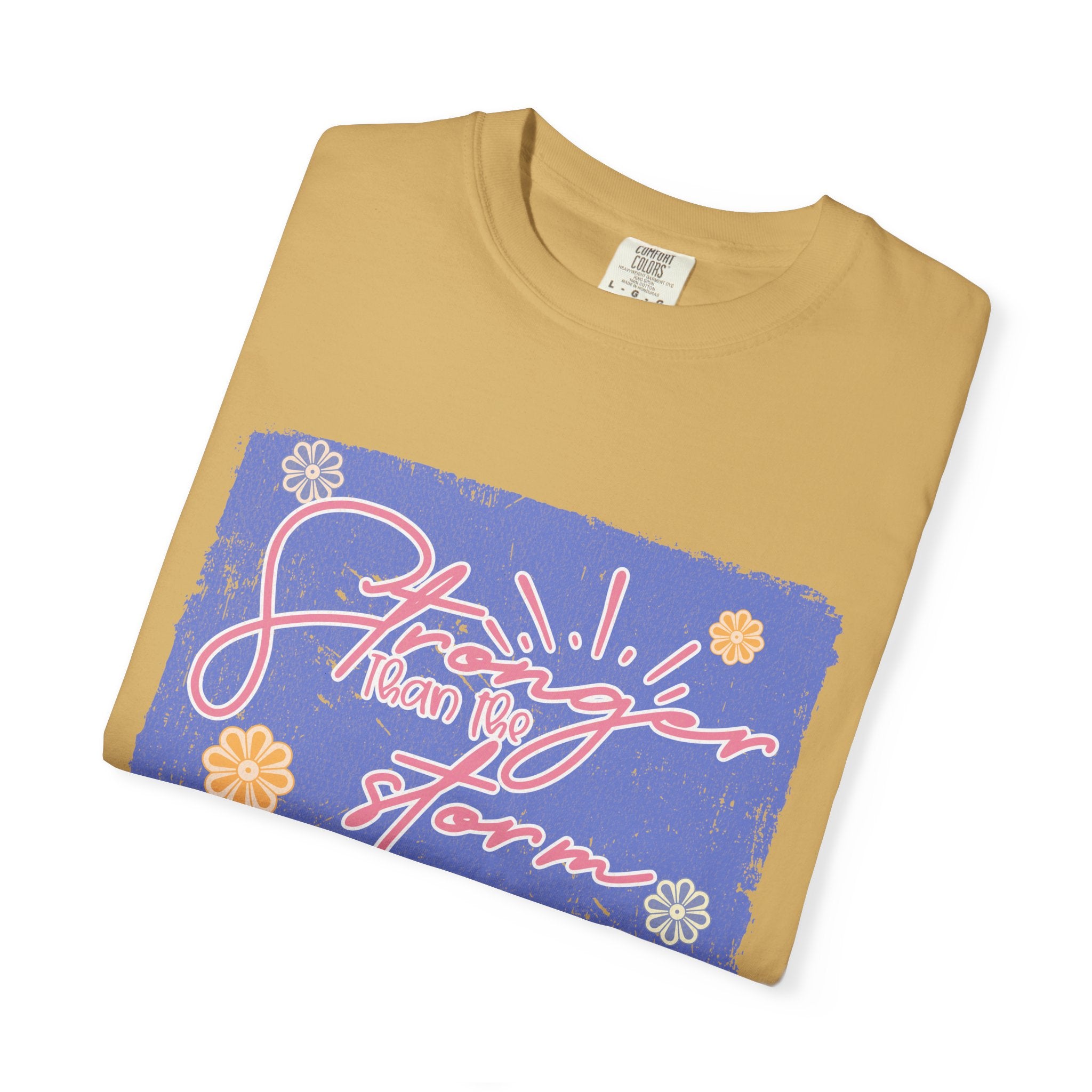 Stranger Than Fiction T-shirt | Textured Retro Script Floral Graphic