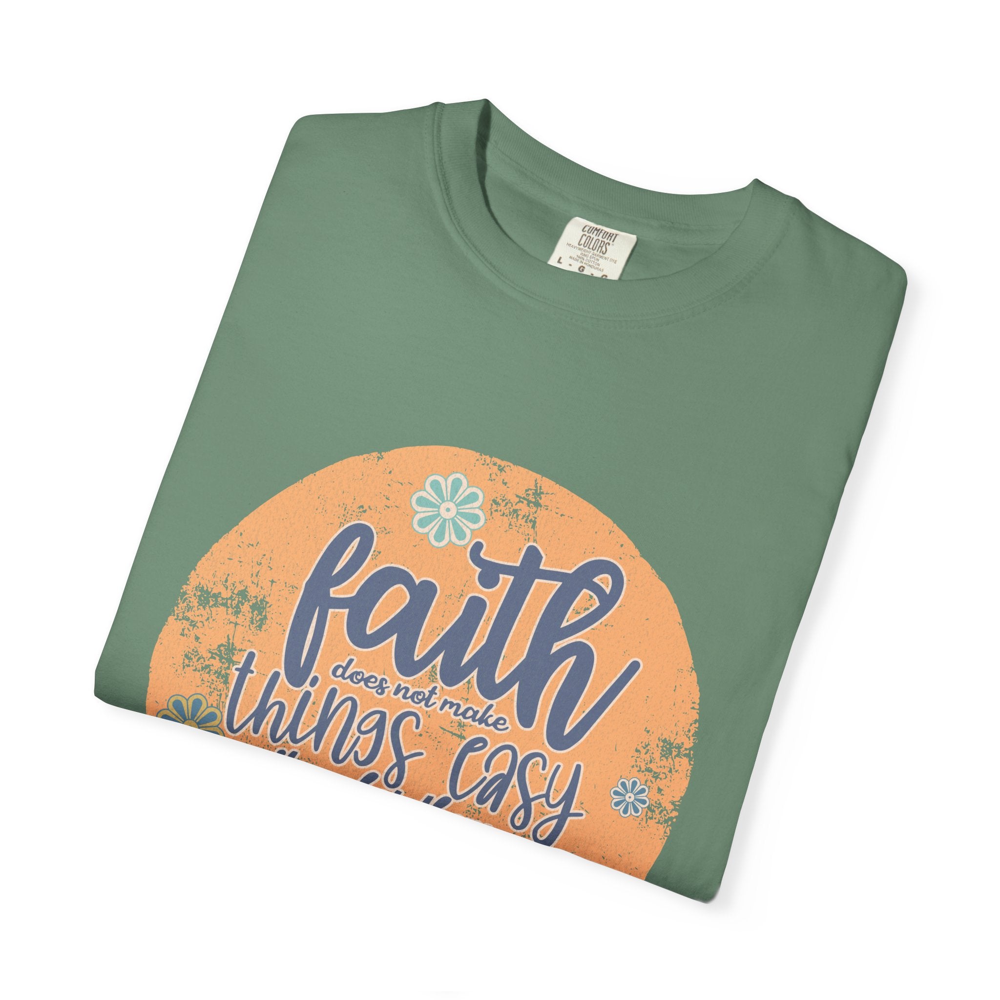 Faith Makes Things Possible T-shirt | Textured Inspirational Quote