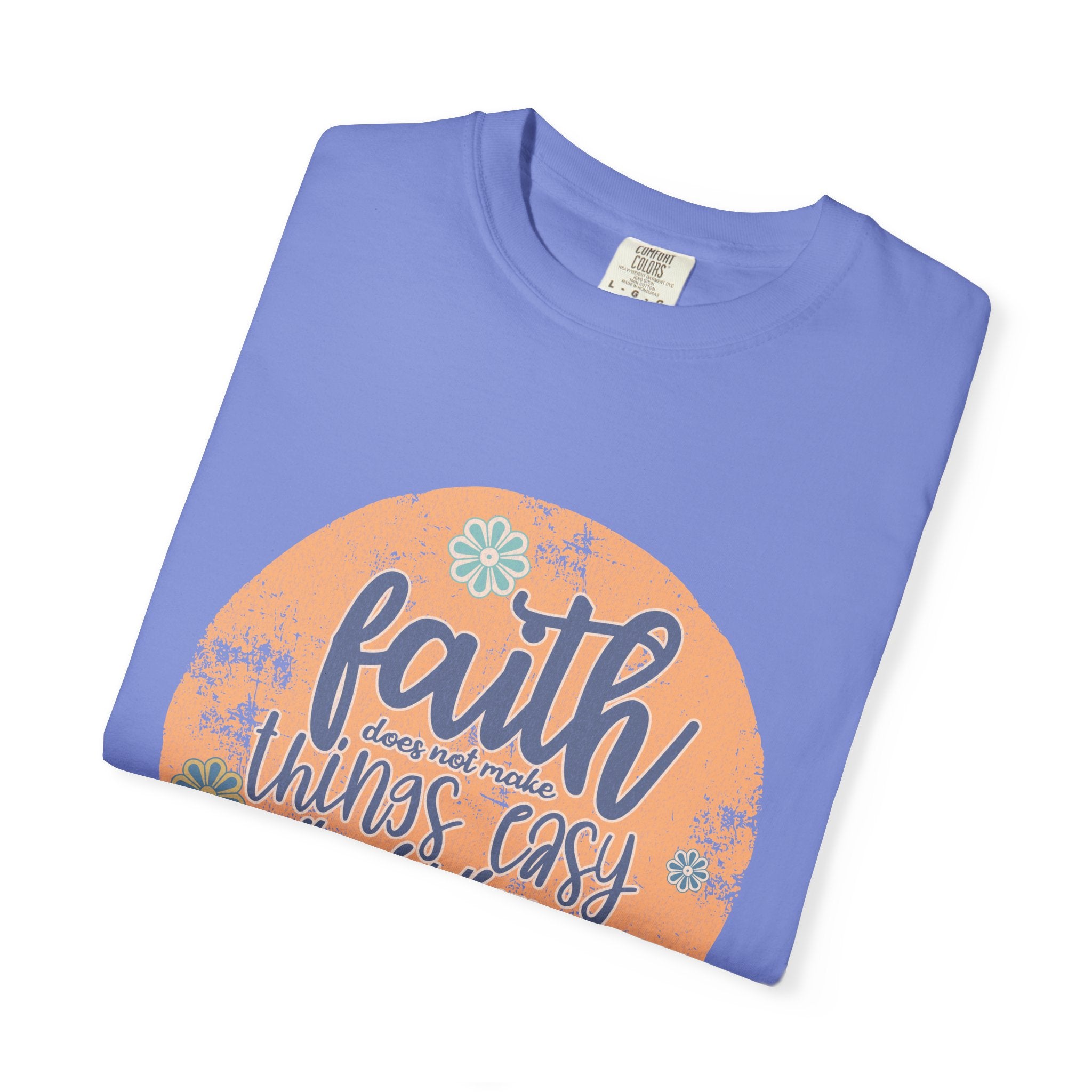 Faith Makes Things Possible T-shirt | Textured Inspirational Quote