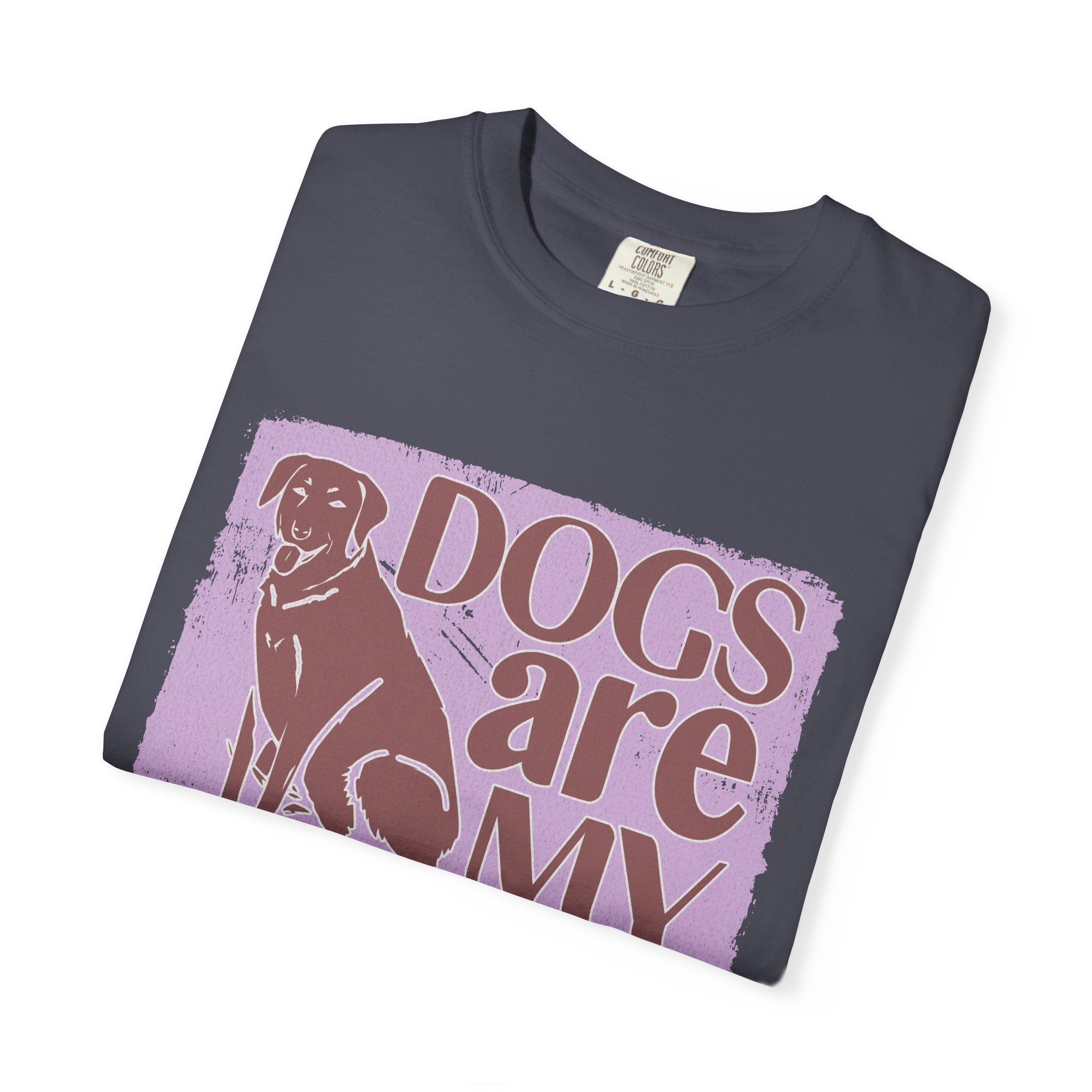 Textured Dogs Are My Favorite People T-Shirt – Retro Paw Print Dog Lover Tee