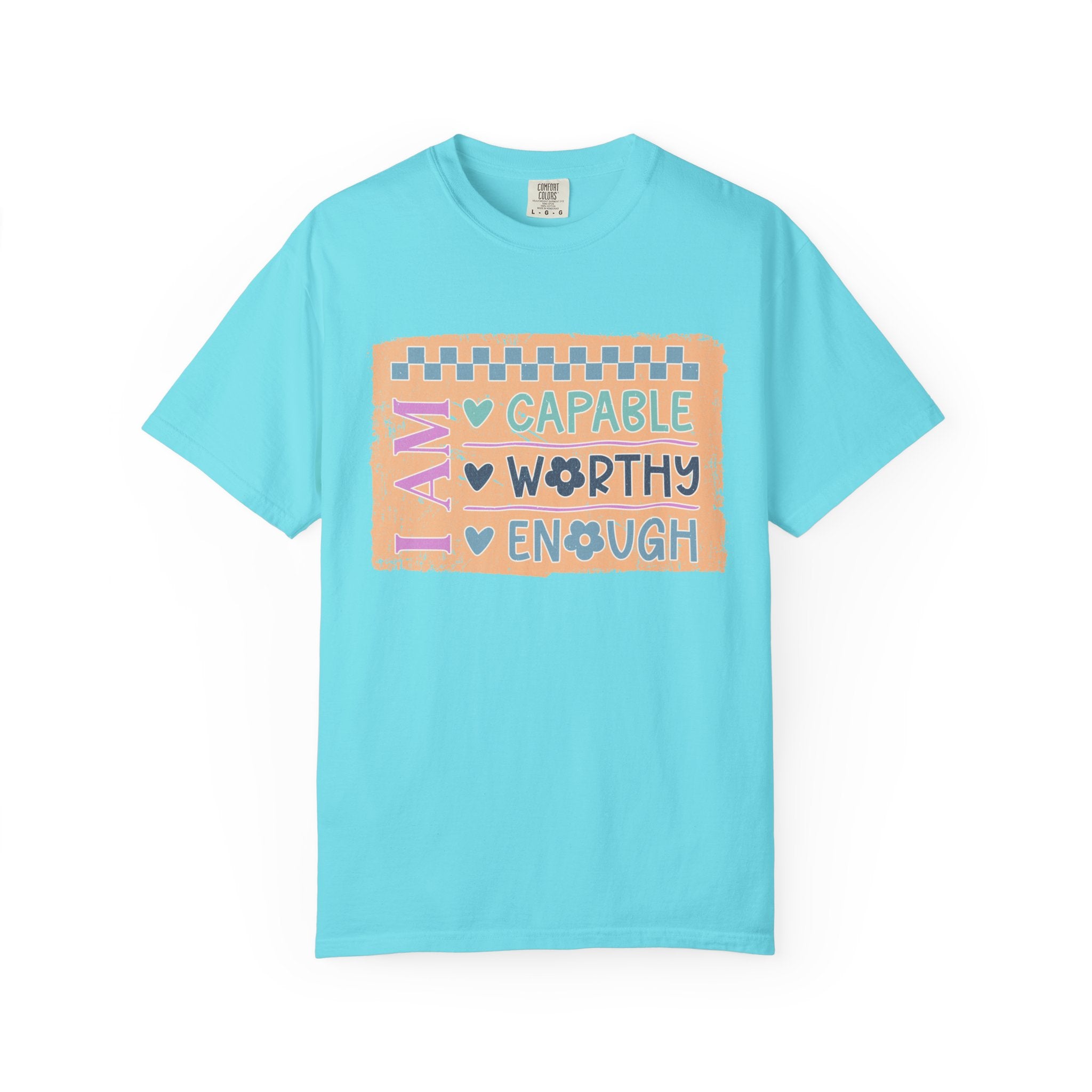 Textured I Am Capable Worthy Tee