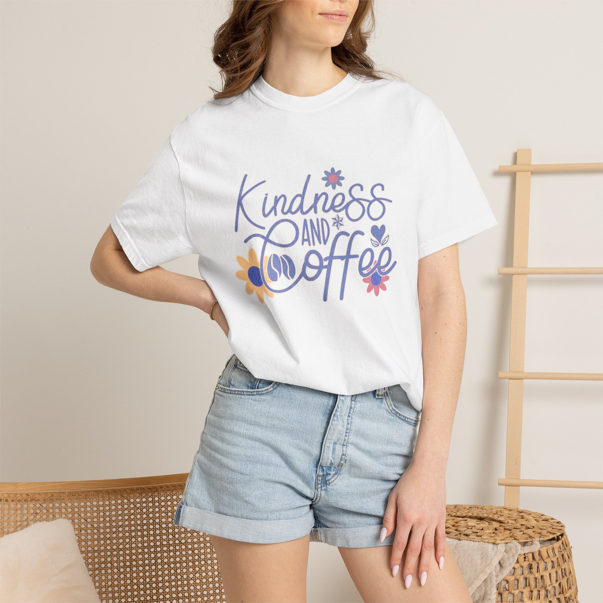 Textured Kindness and Coffee T-Shirt