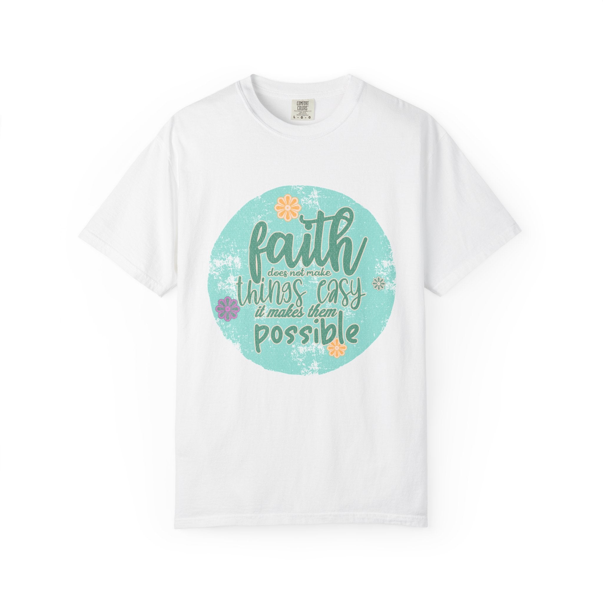 Faith Makes All Things Possible T-Shirt |Textured Inspirational Tee