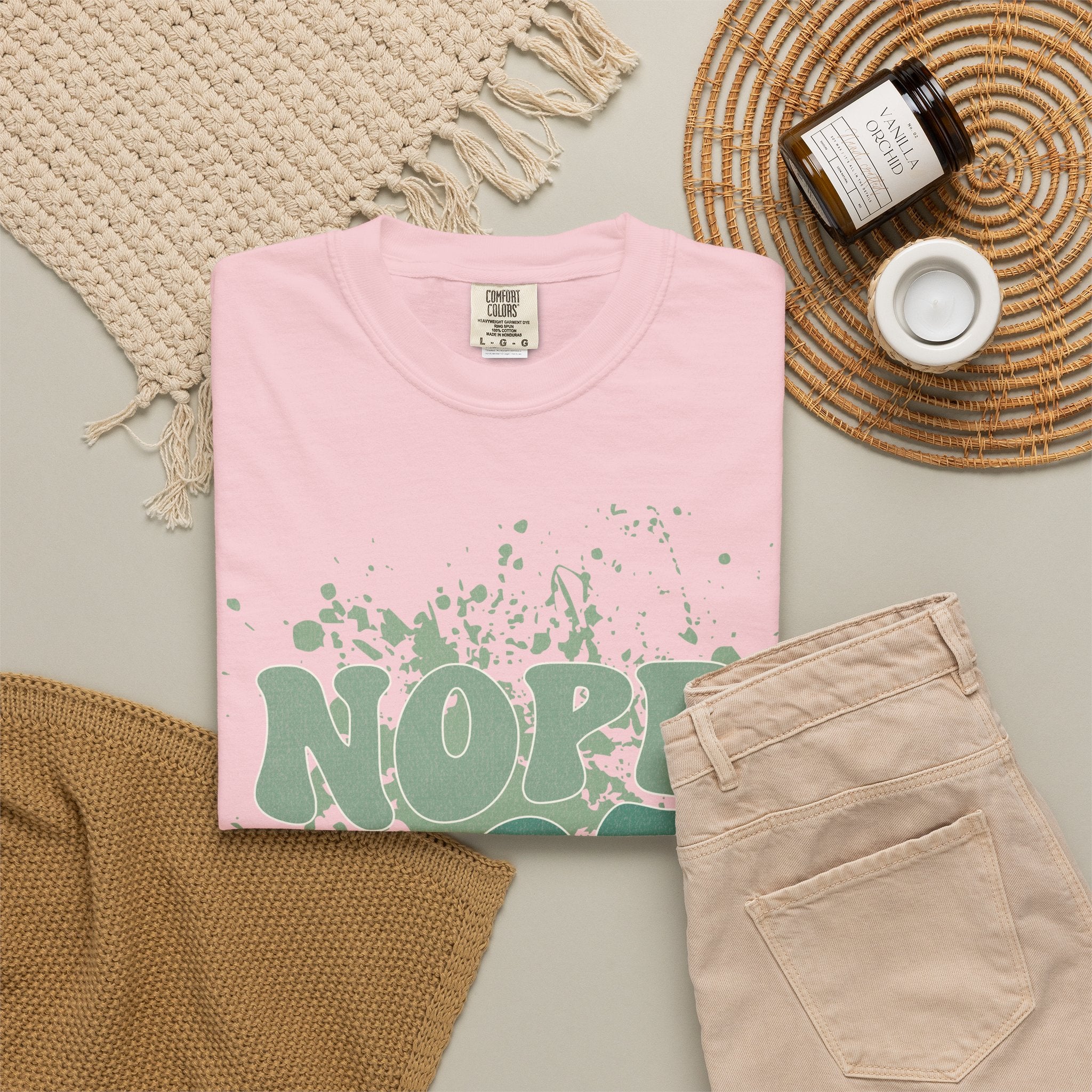 Nope Not Today Textured  T-Shirt — Funny Graphic Statement Tee
