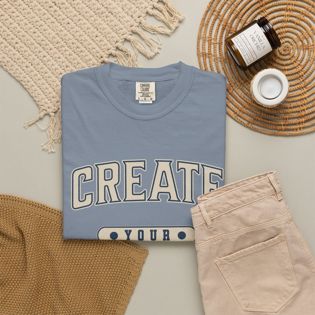 Textured Collegiate Create Your Sunshine Tee Unisex Garment-Dyed T-shirt