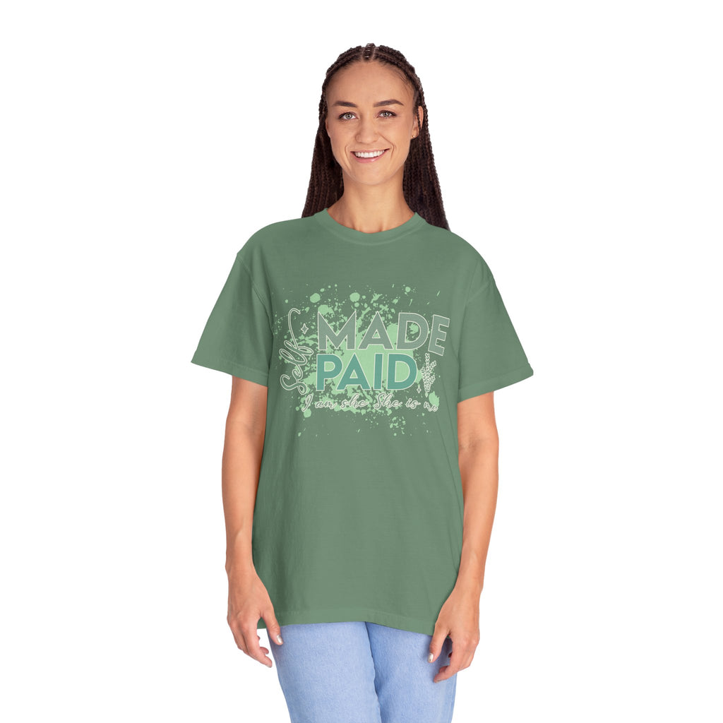 Made Paid Textured T-Shirt —  "I Am Made Paid" Graphic Tee