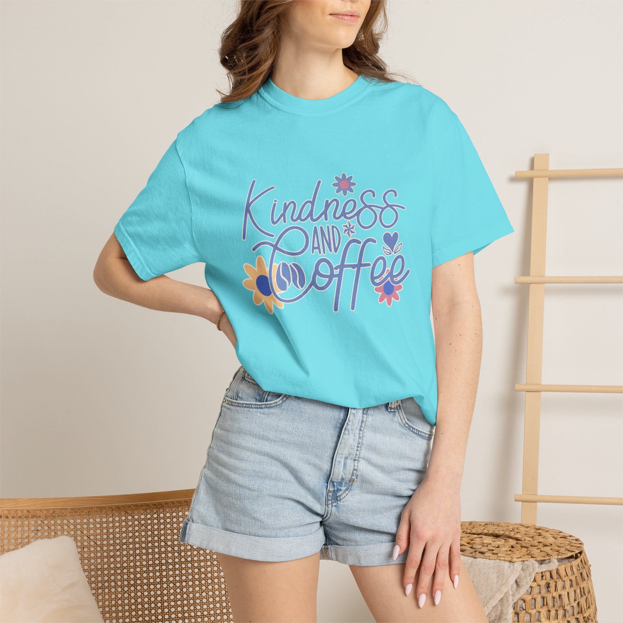 Textured Kindness and Coffee T-Shirt