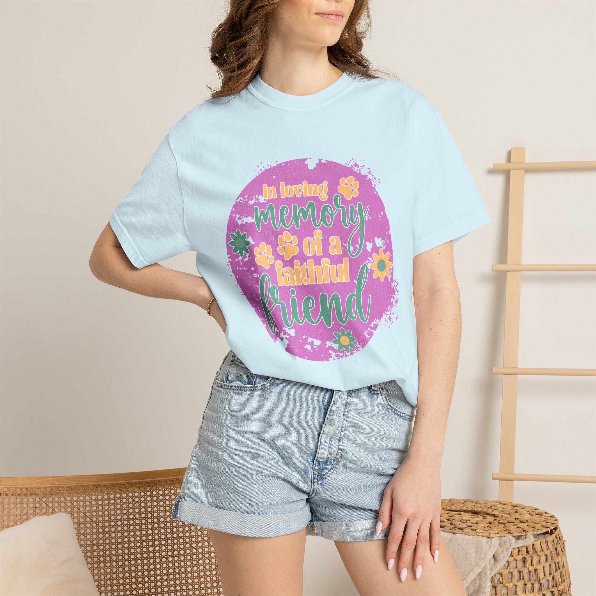 Textured Retro Faithful Friend Memorial Tee