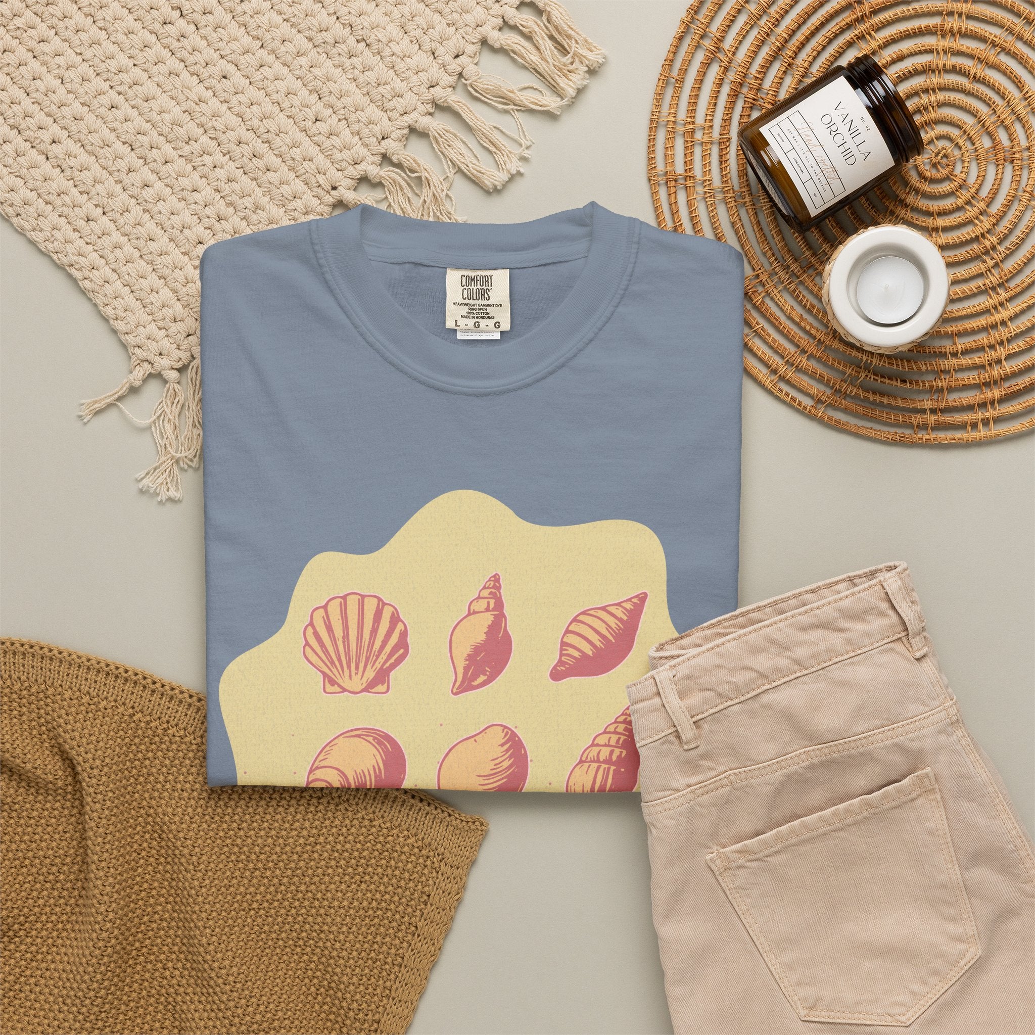 Seashells and Sunlight Textured T-Shirt