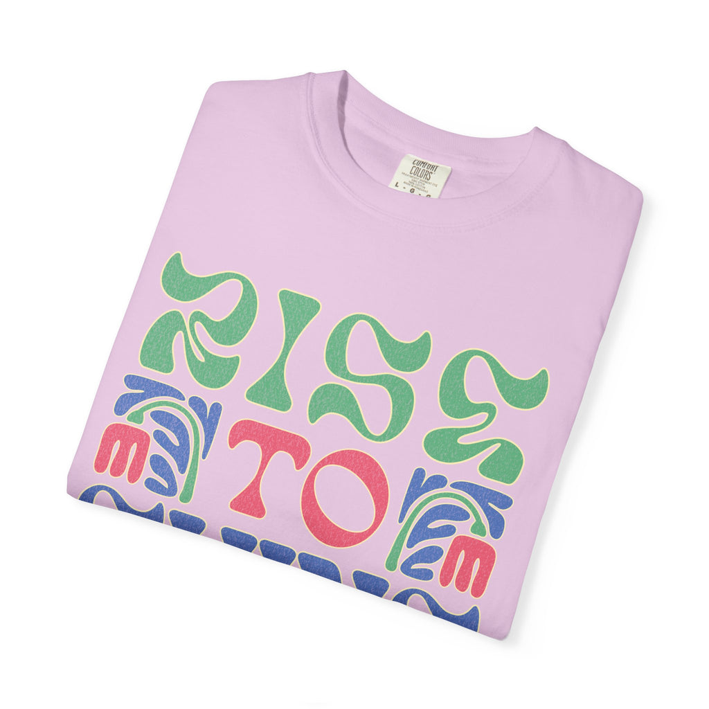 Rise to Shine T-shirt | Retro Psychedelic Lettering