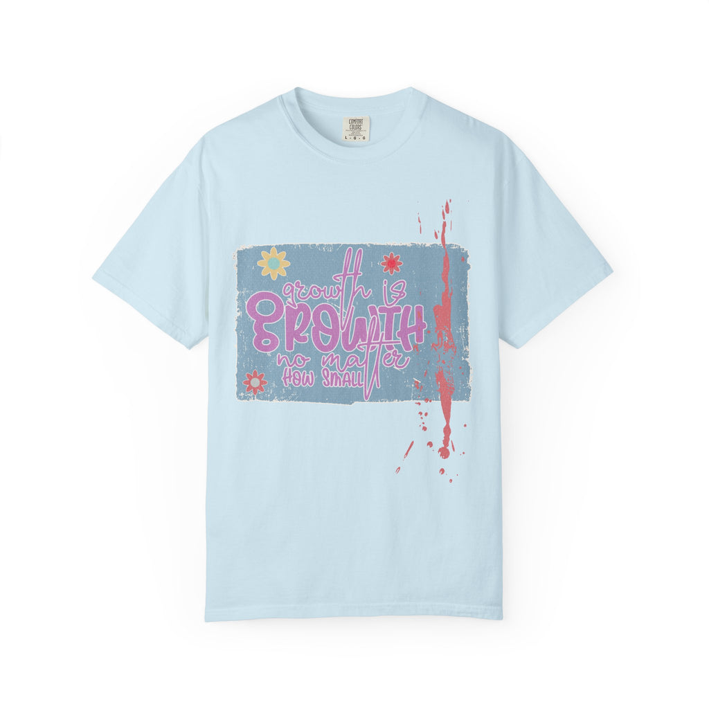 Growth Mindset T-Shirt — "Growth" Floral Graphic Tee