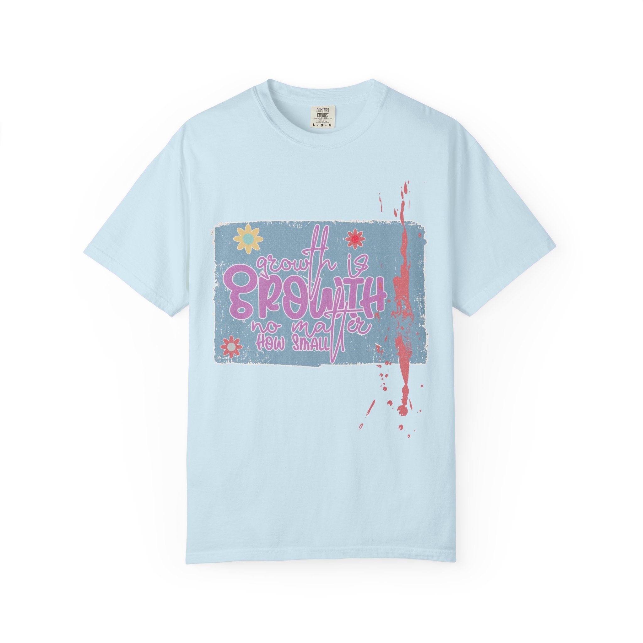 Growth Mindset T-Shirt — "Growth" Floral Graphic Tee