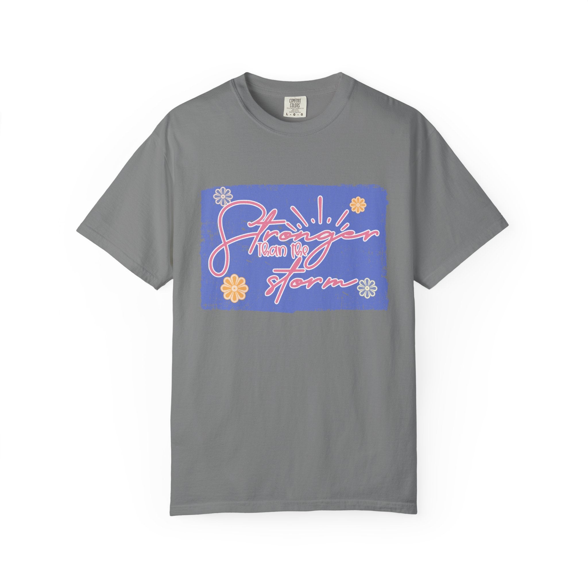 Stranger Than Fiction T-shirt | Textured Retro Script Floral Graphic