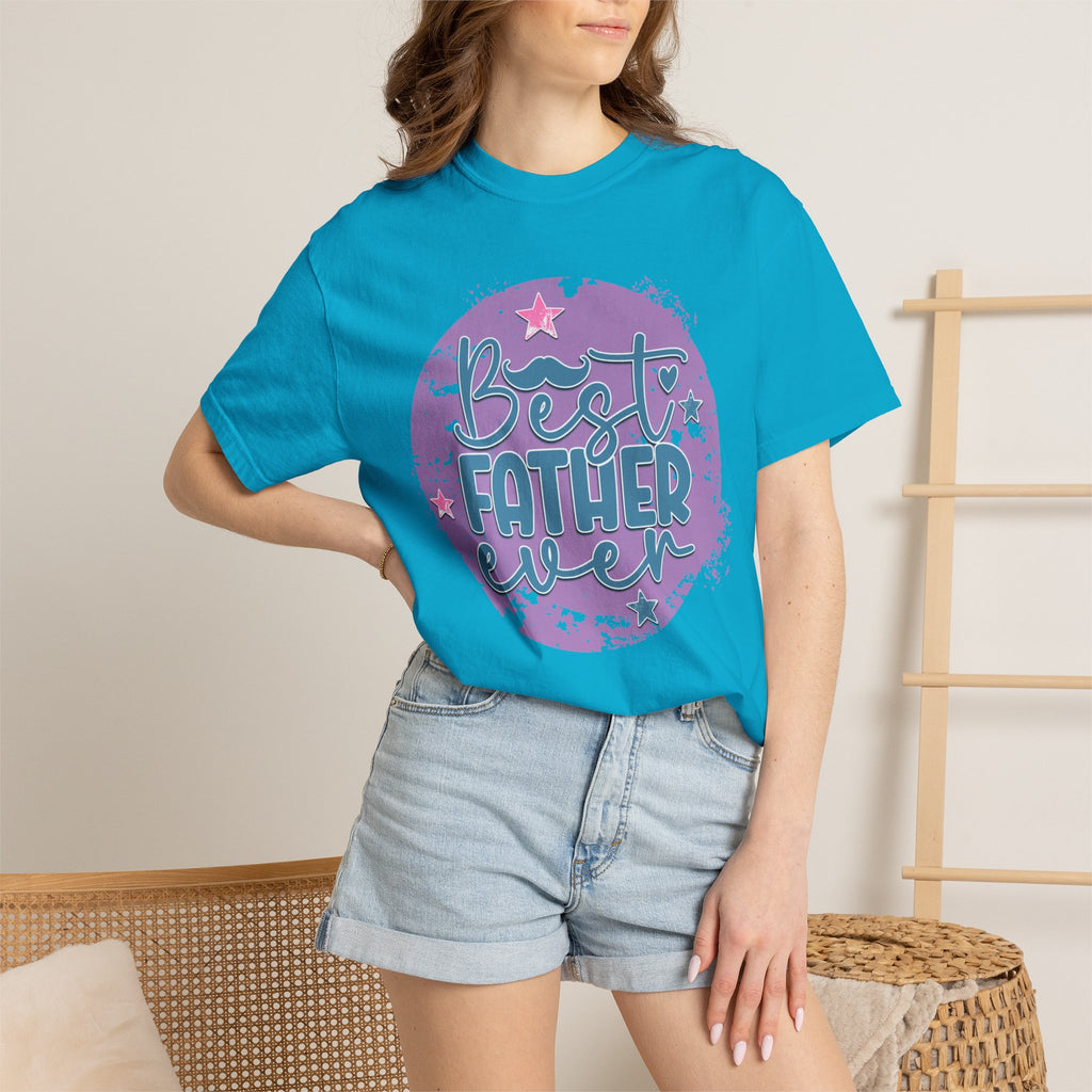 Best Father Ever Textured T-Shirt — Father’s Day Gift Tee