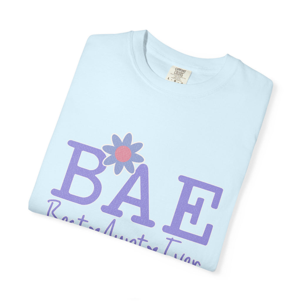 BAE Best Aunt Purple Textured Tee