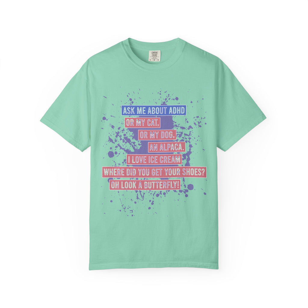ADHD Funny Quote T-Shirt — 'Ask Me About ADHD' Graphic Tee