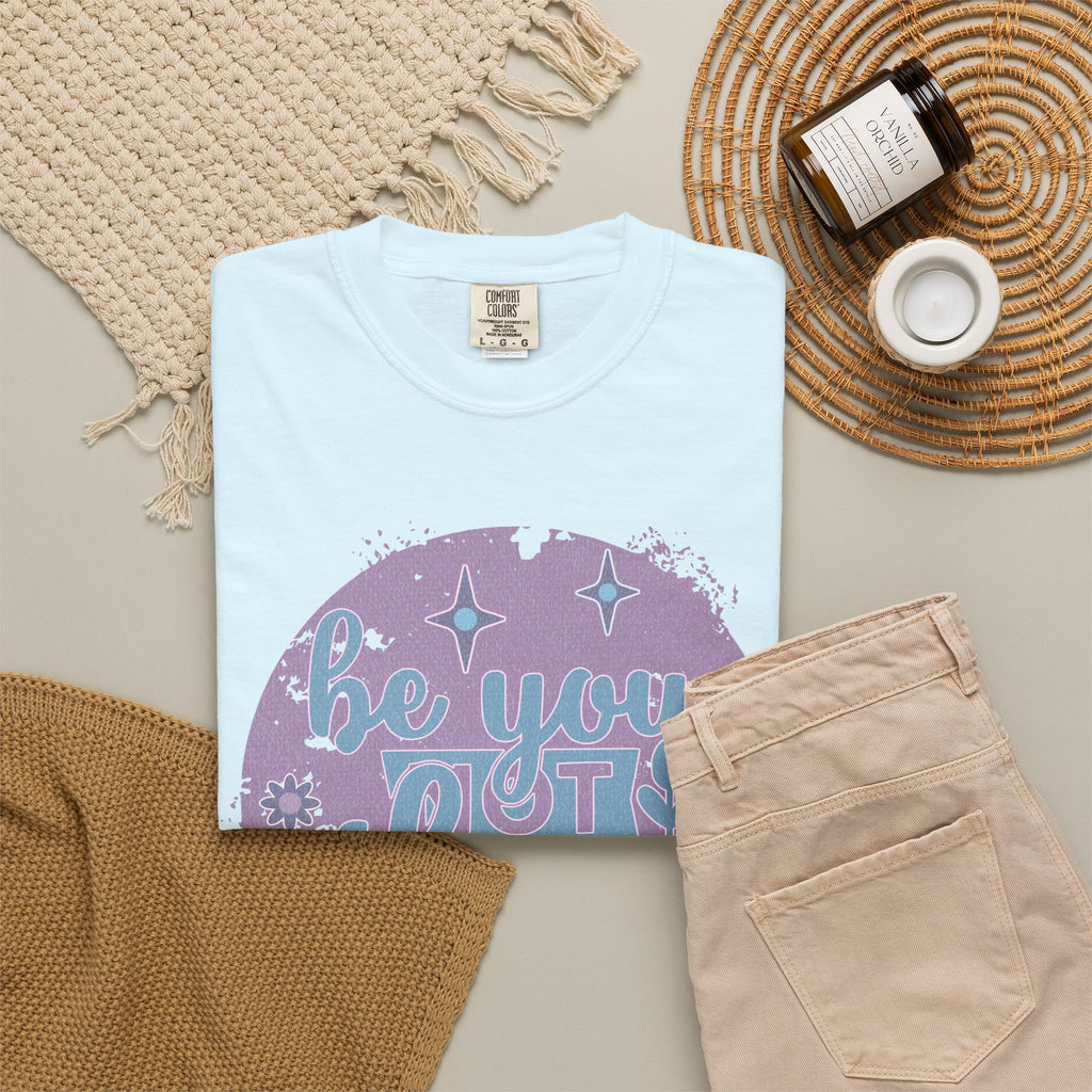 Be You, Not Them Textured T-Shirt — Retro Positive Graphic Tee