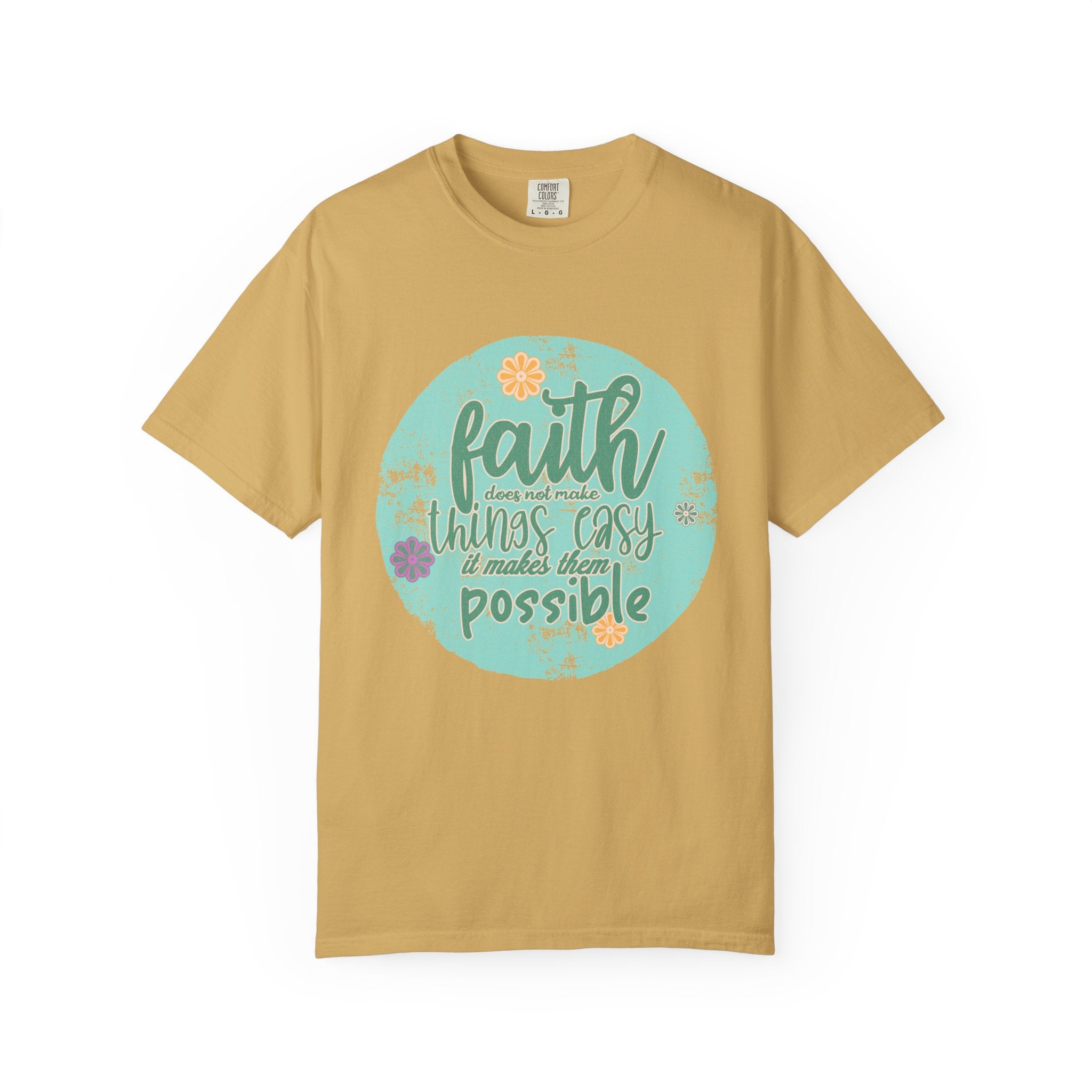Faith Makes All Things Possible T-Shirt |Textured Inspirational Tee