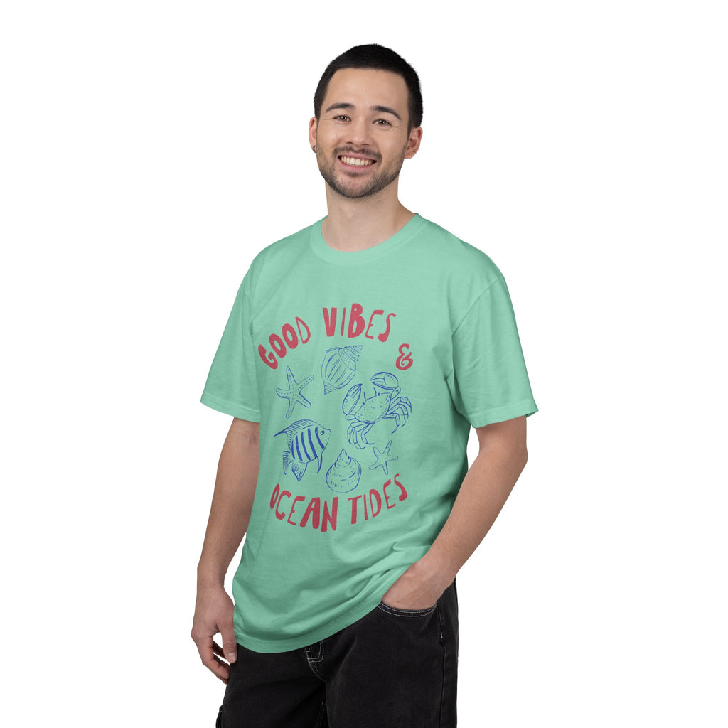 Good Vibes & Ocean Tides Textured Tee
