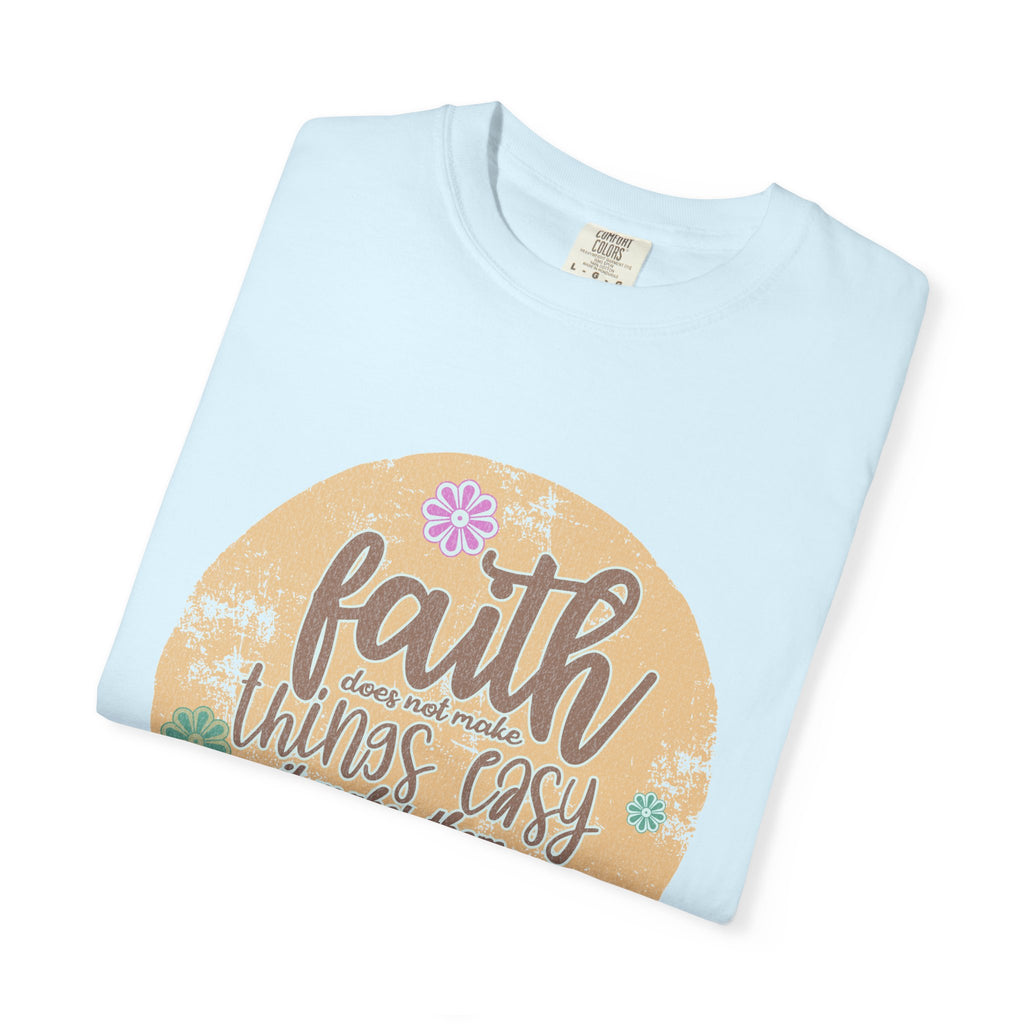 Faith Makes Things Possible T-shirt | Textured Inspirational Typography