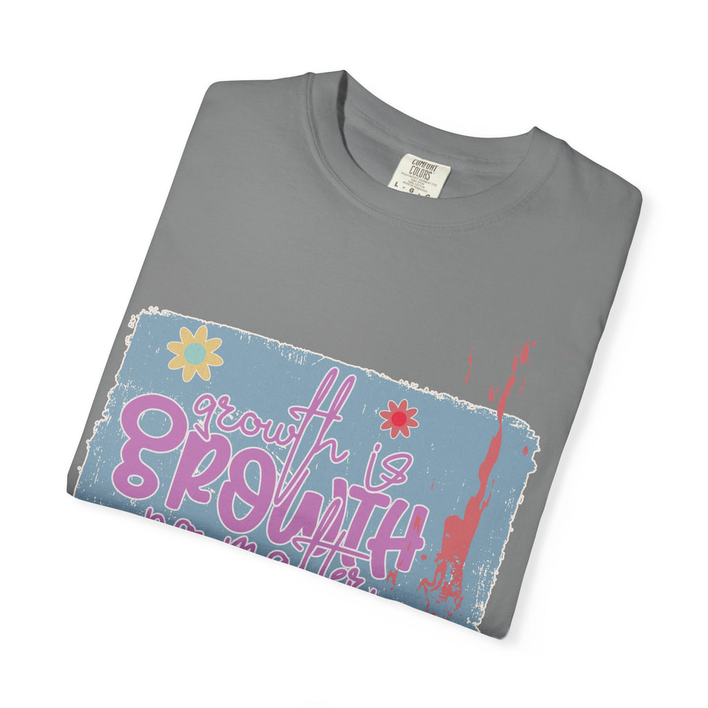 Growth Mindset T-Shirt — "Growth" Floral Graphic Tee