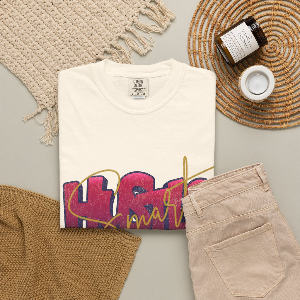 Textured Retro Hustle Smart Graphic Shirt