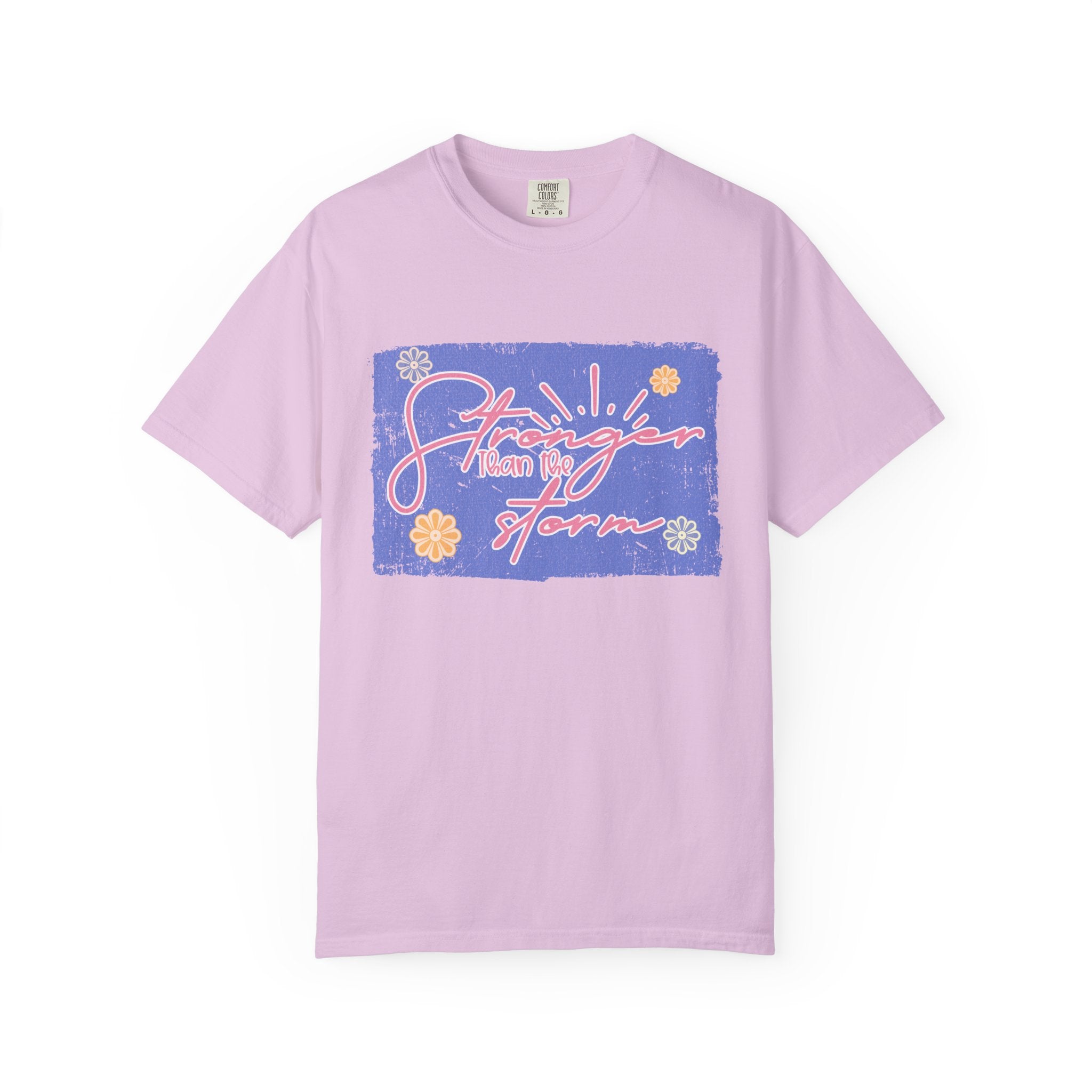 Stranger Than Fiction T-shirt | Textured Retro Script Floral Graphic