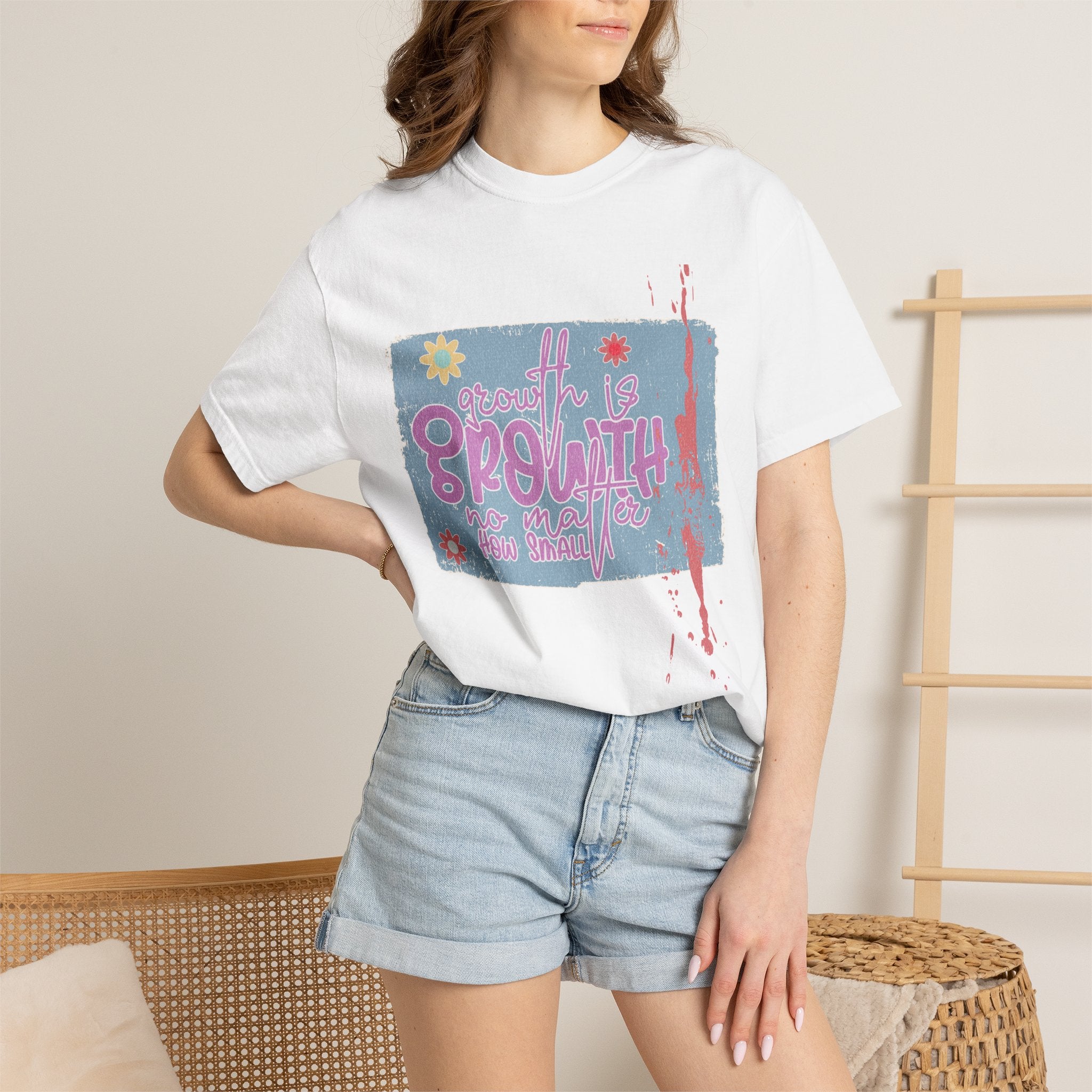 Textured Retro Growth Is Growth Tee