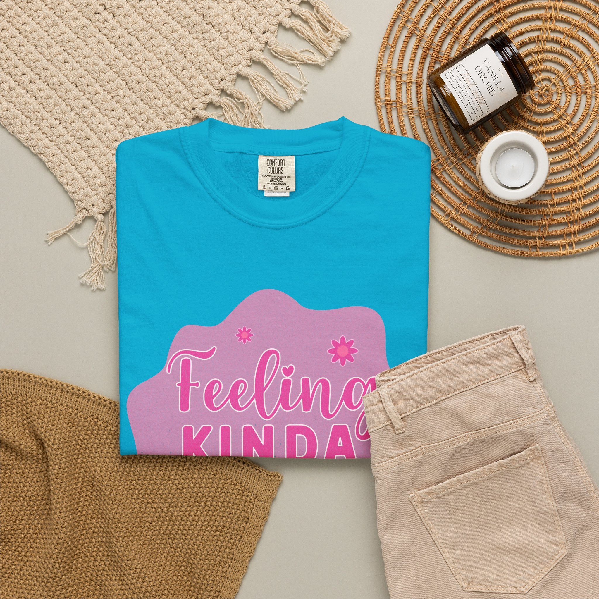 Feeling Kinda IDGAF Textured Retro Tee