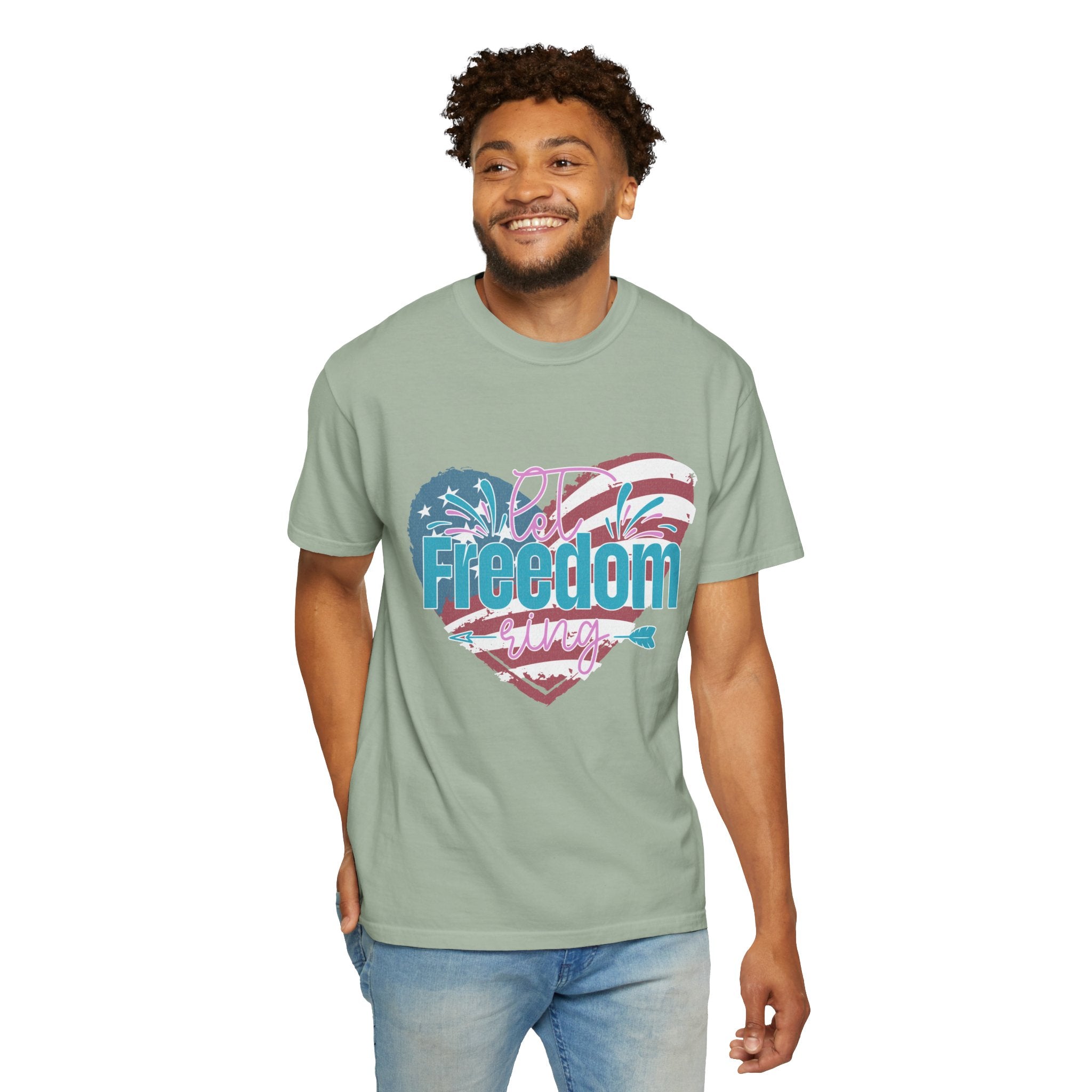 Let Freedom Ring Patriotic  Textured Shirt