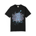 Shit Happens Graphic T-Shirt — Casual Humorous Tee with Splatter Design