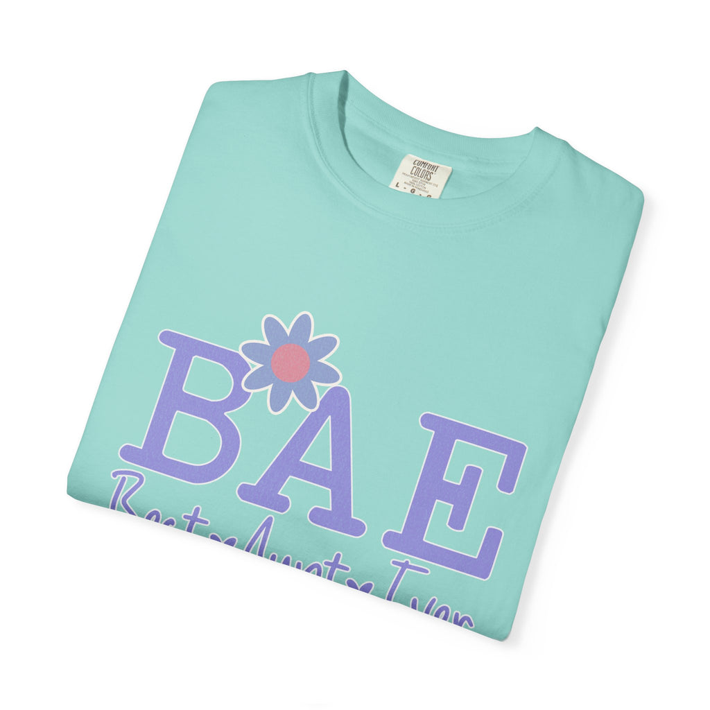 BAE Best Aunt Purple Textured Tee
