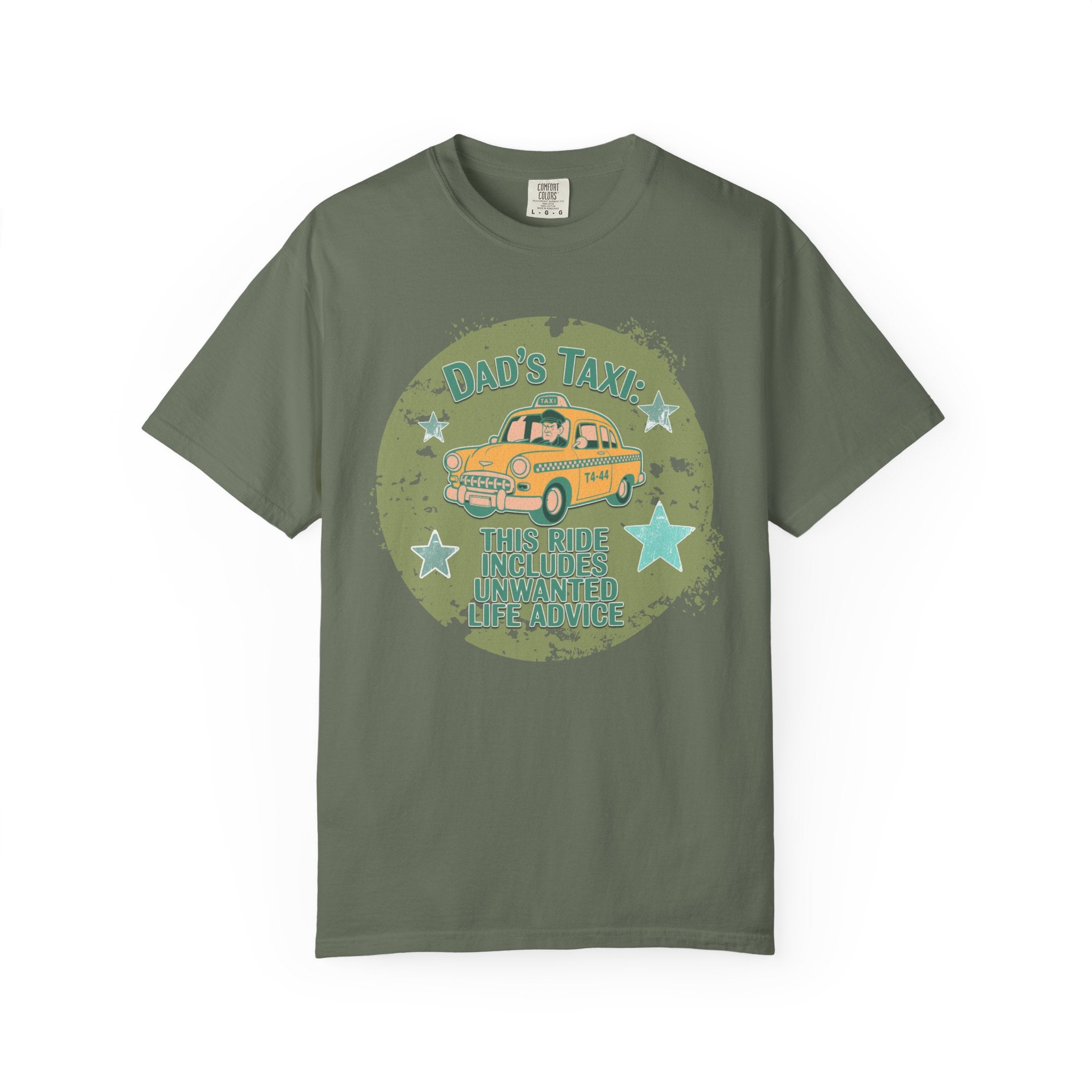 Textured Dad's Taxi Vintage Car T-Shirt
