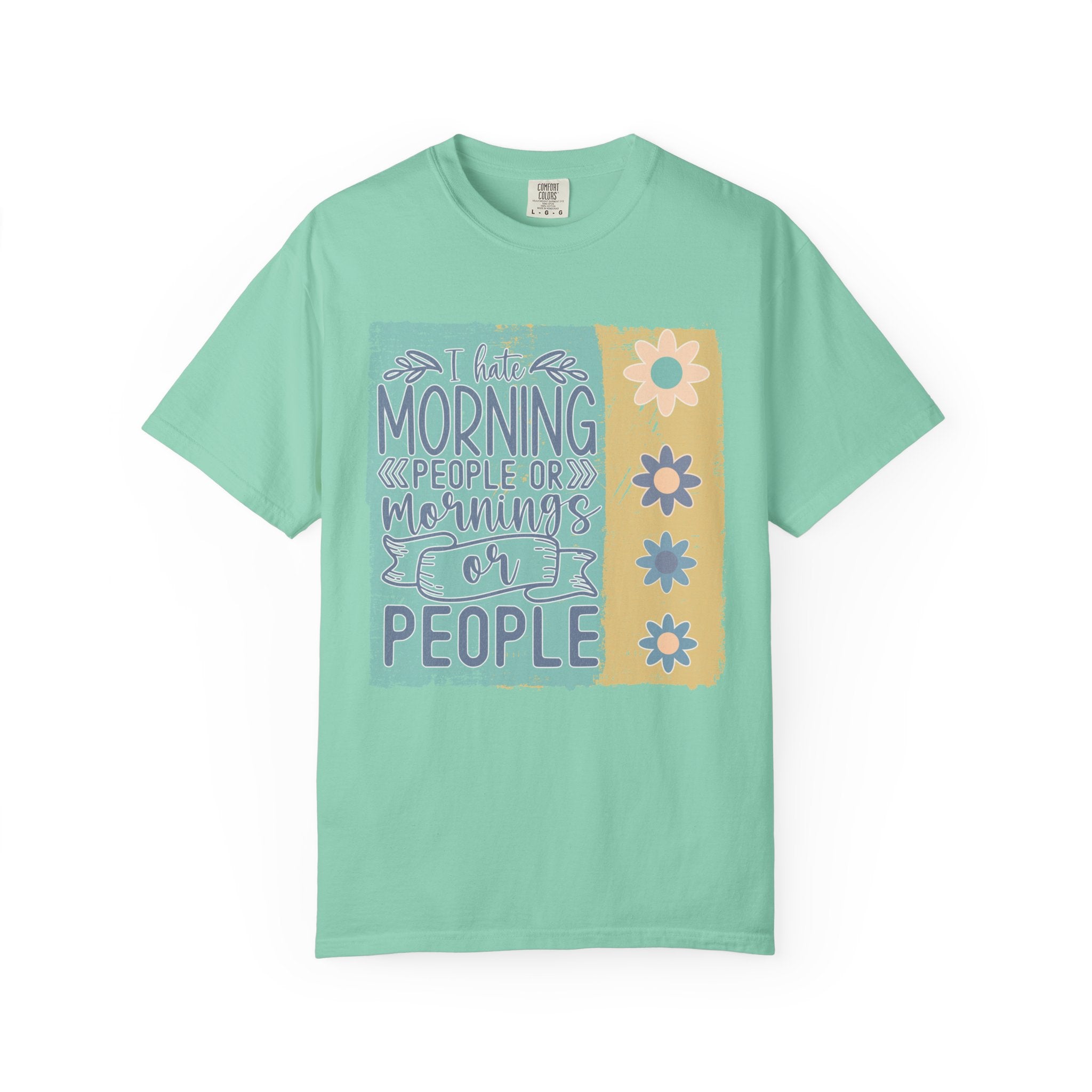 I Hate Morning People Textured Shirt