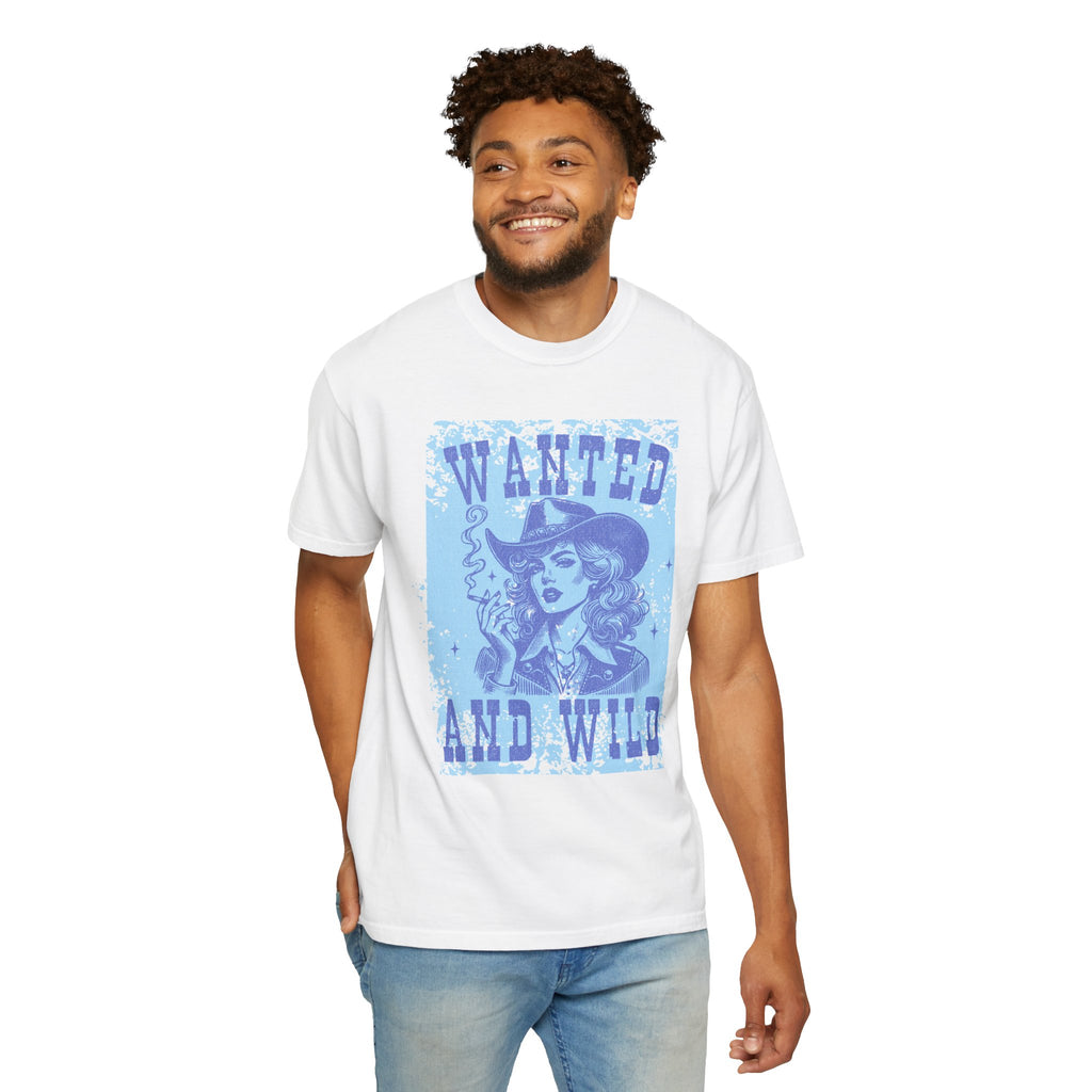 Textured Wanted and Wild Cowboy Girl T-Shirt