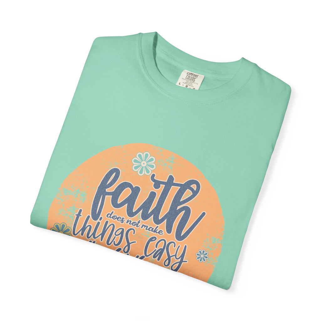 Faith Makes Things Possible T-shirt | Textured Inspirational Quote