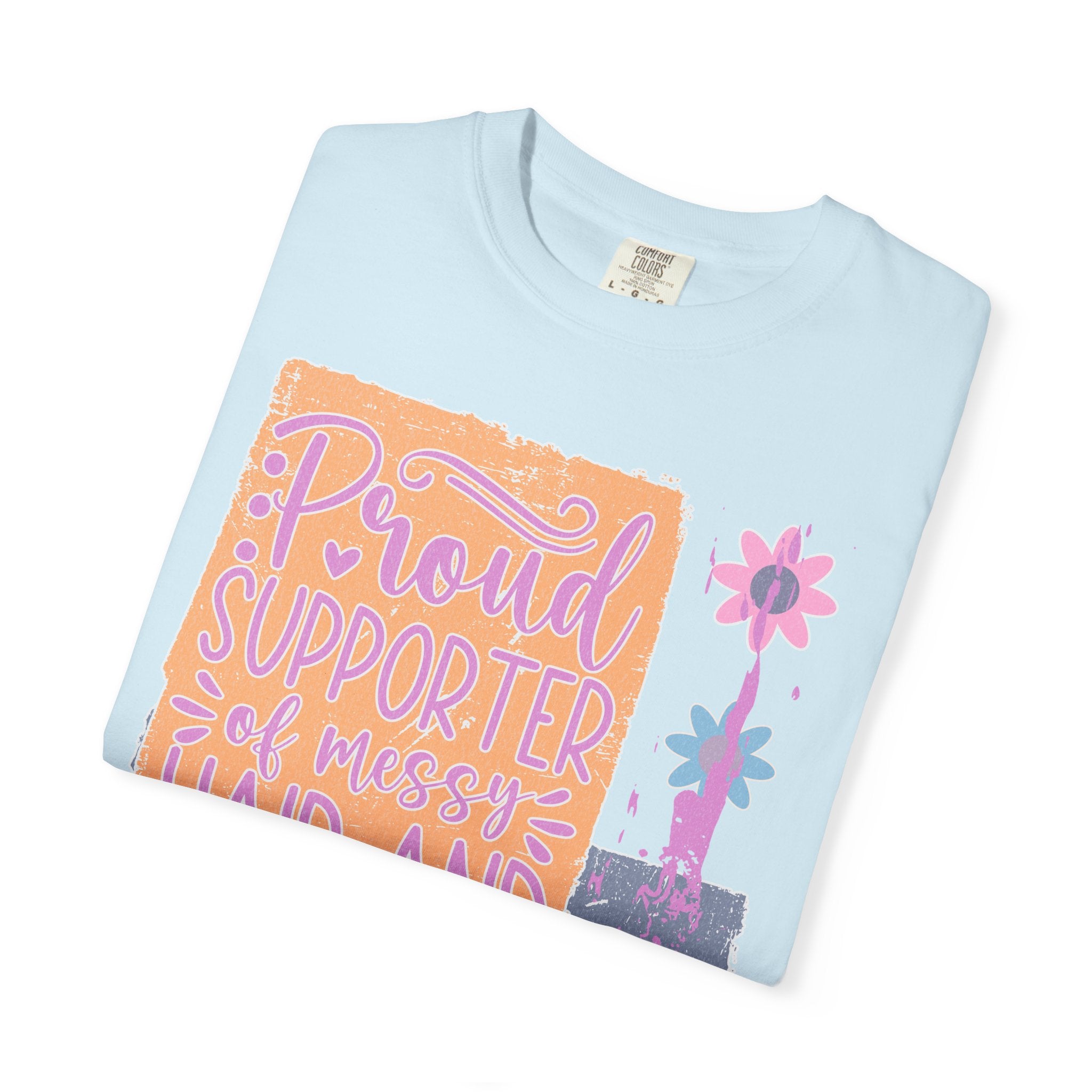 Proud Supporter of Messy Hair & Sweatpants Textured T-Shirt
