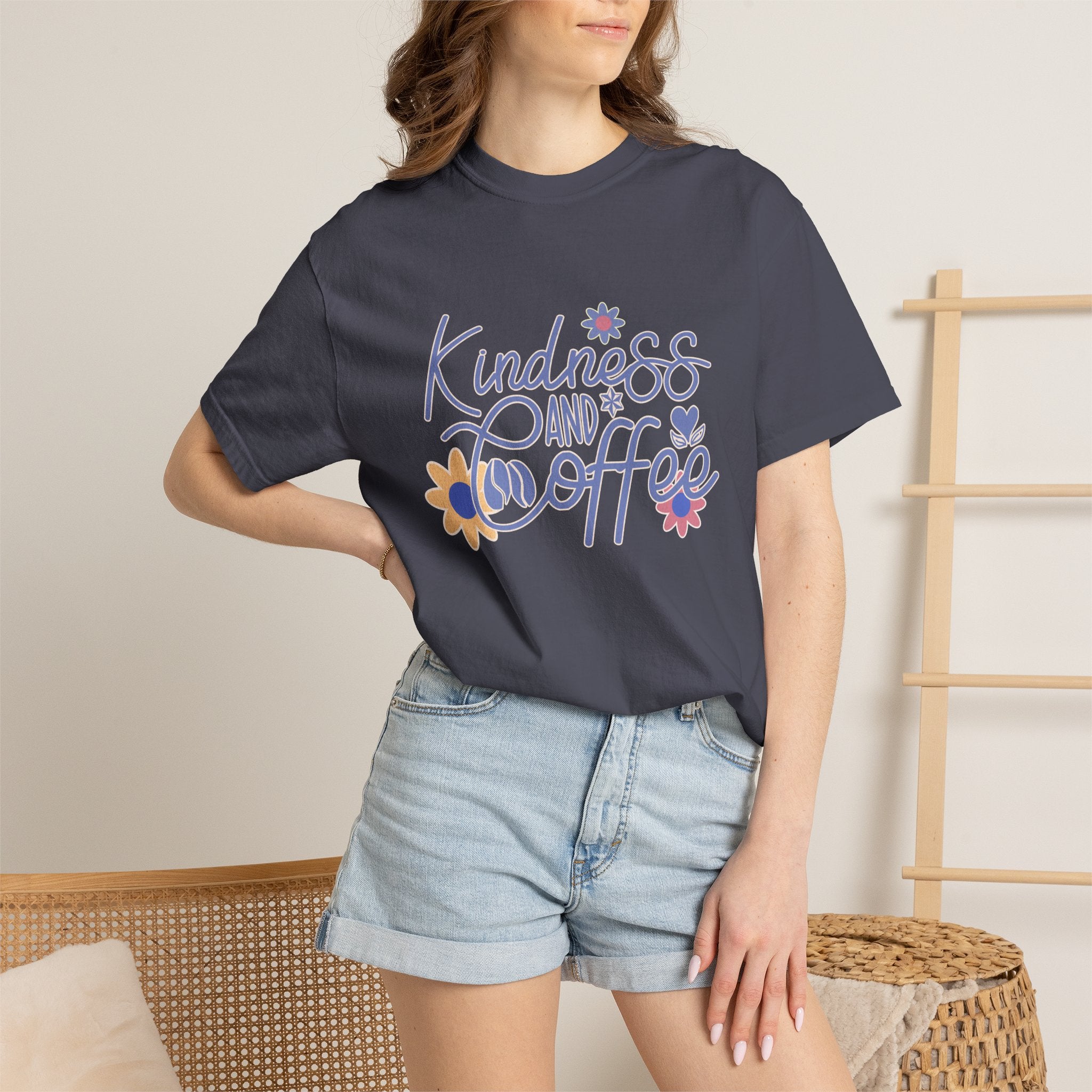 Textured Kindness and Coffee T-Shirt