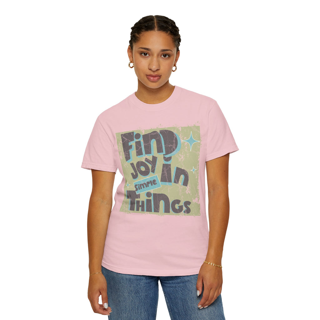 Find Joy In Simple Things Textured T-Shirt