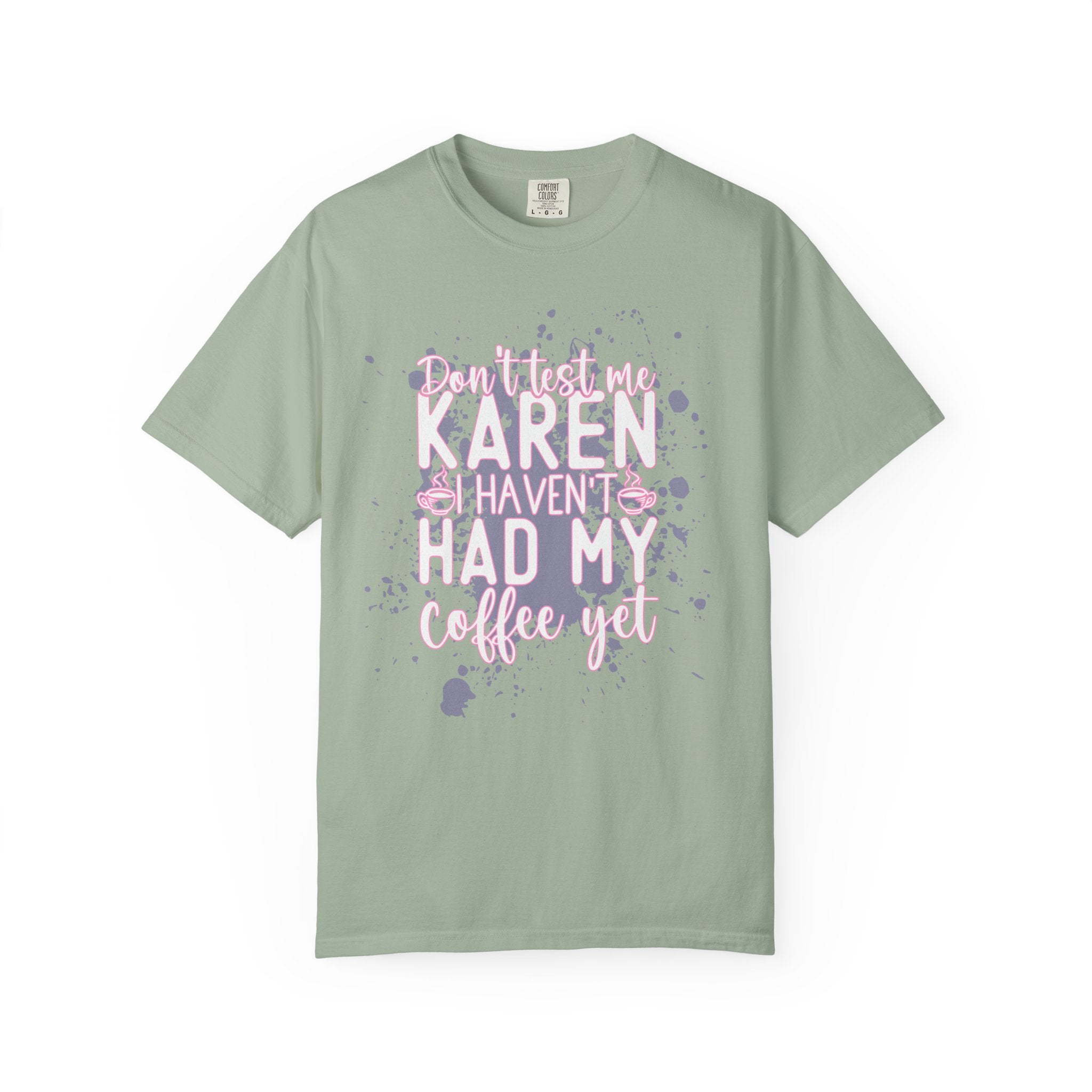 Textured Retro Karen Coffee Graphic Tee