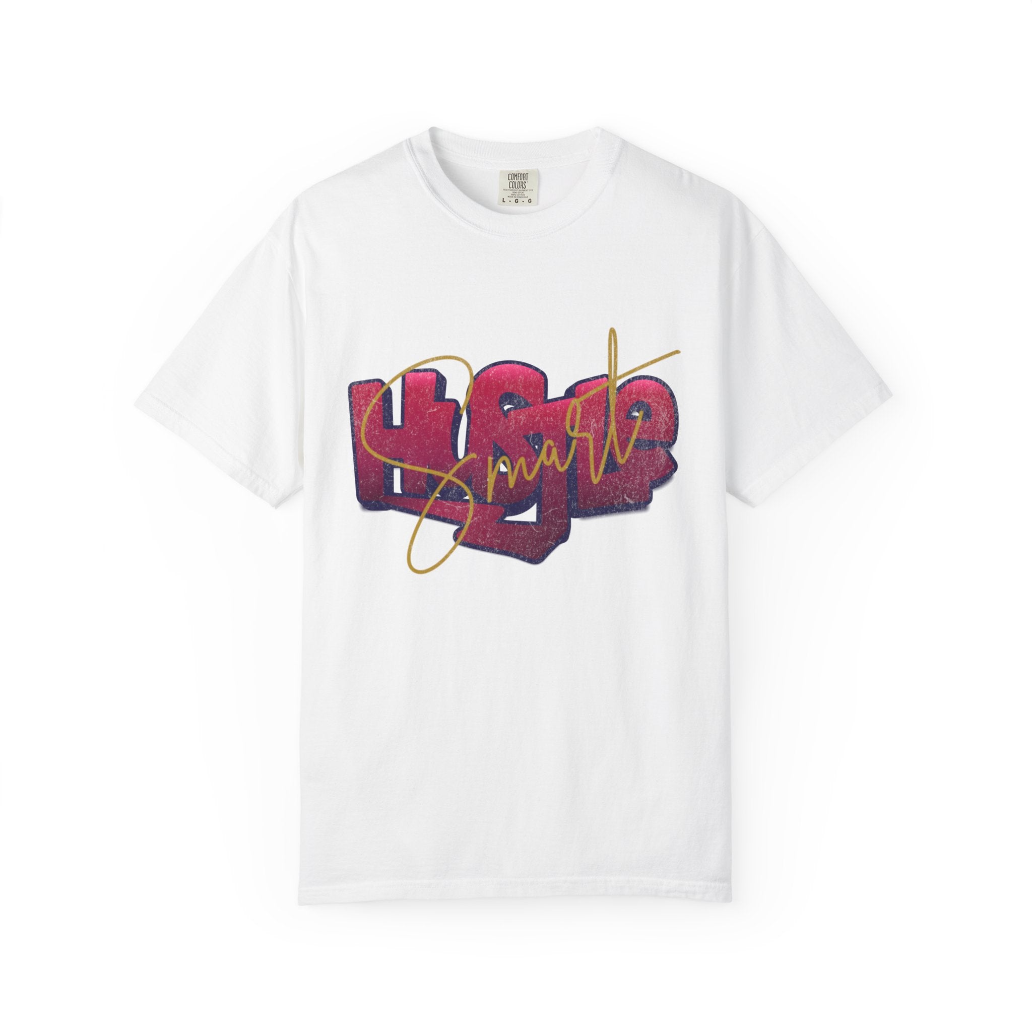 Textured Retro Hustle Smart Graphic Shirt
